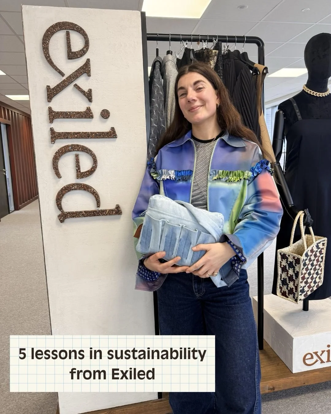 How do we design for the future? @we_are_exiled show us, their approach to waste, working with artisanal communities in Sri Lanka, R&amp;D into thread to thread recycling and work with prison communities ♻️

It was so amazing to be shown around their