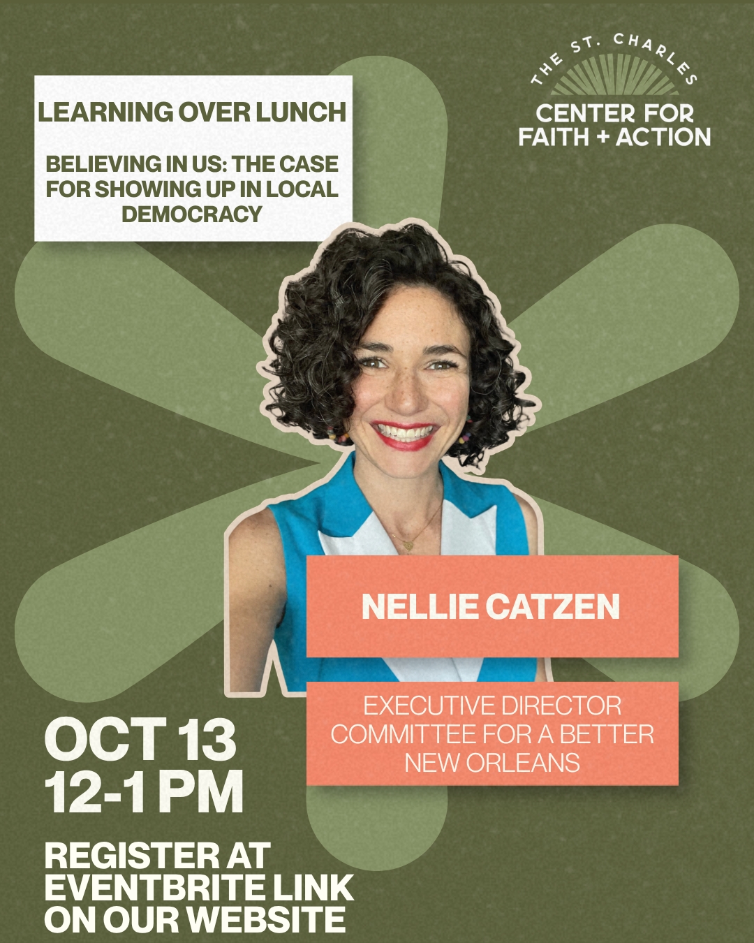 Believing in Us: The Case for Showing Up in Local Democracy — Nellie Catzen, October 13 2026