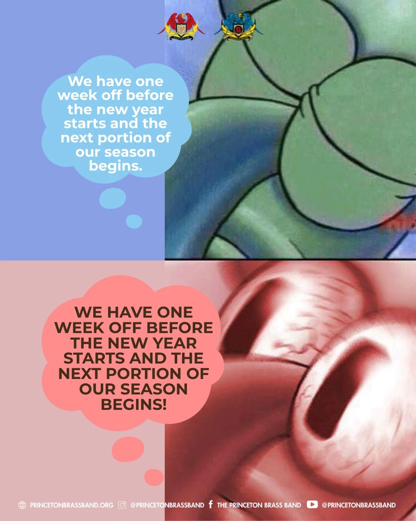 New year, same band, but so many new opportunities 🎉!

🗓️ Though the band is enjoying a winter break after three amazing holiday shows, we are eagerly awaiting a new year full of exciting performances and opportunities- including our 2026 youth ban