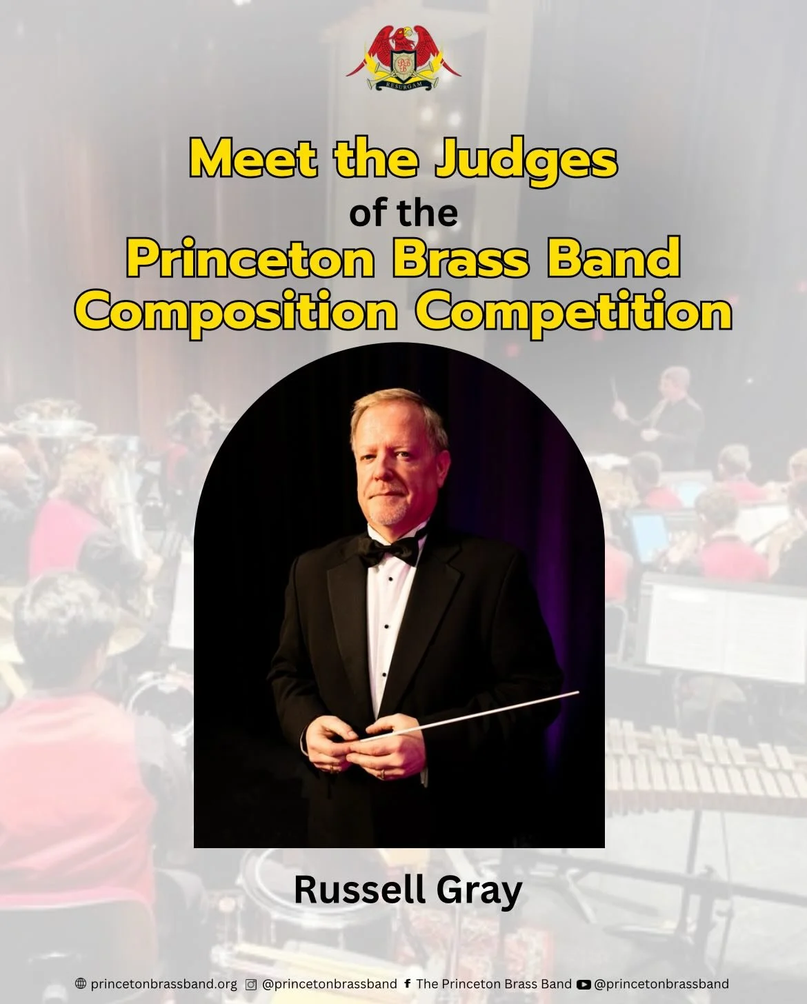 It&rsquo;s time to meet another judge for our composition contest! 

Award-winning, @yamaha.bandandorchestra endorsed performer, conductor extraordinaire, and good friend to our band Russell Gray is lending his talents and expertise to our adjudicati