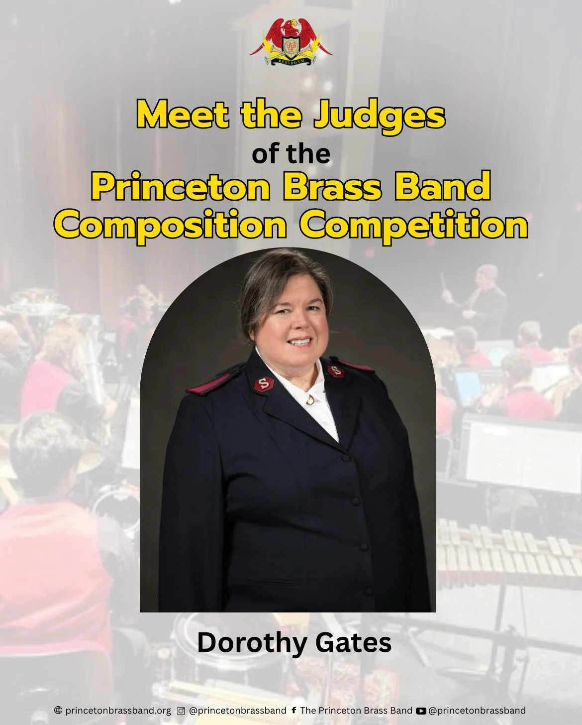 Our third and final judge for the Princeton Brass Band composition competition is none other than the legendary Dorothy Gates! Her accomplishments as a performer and a composer speak for themselves, but be sure to read her bio for a refresher.
.
.
.
