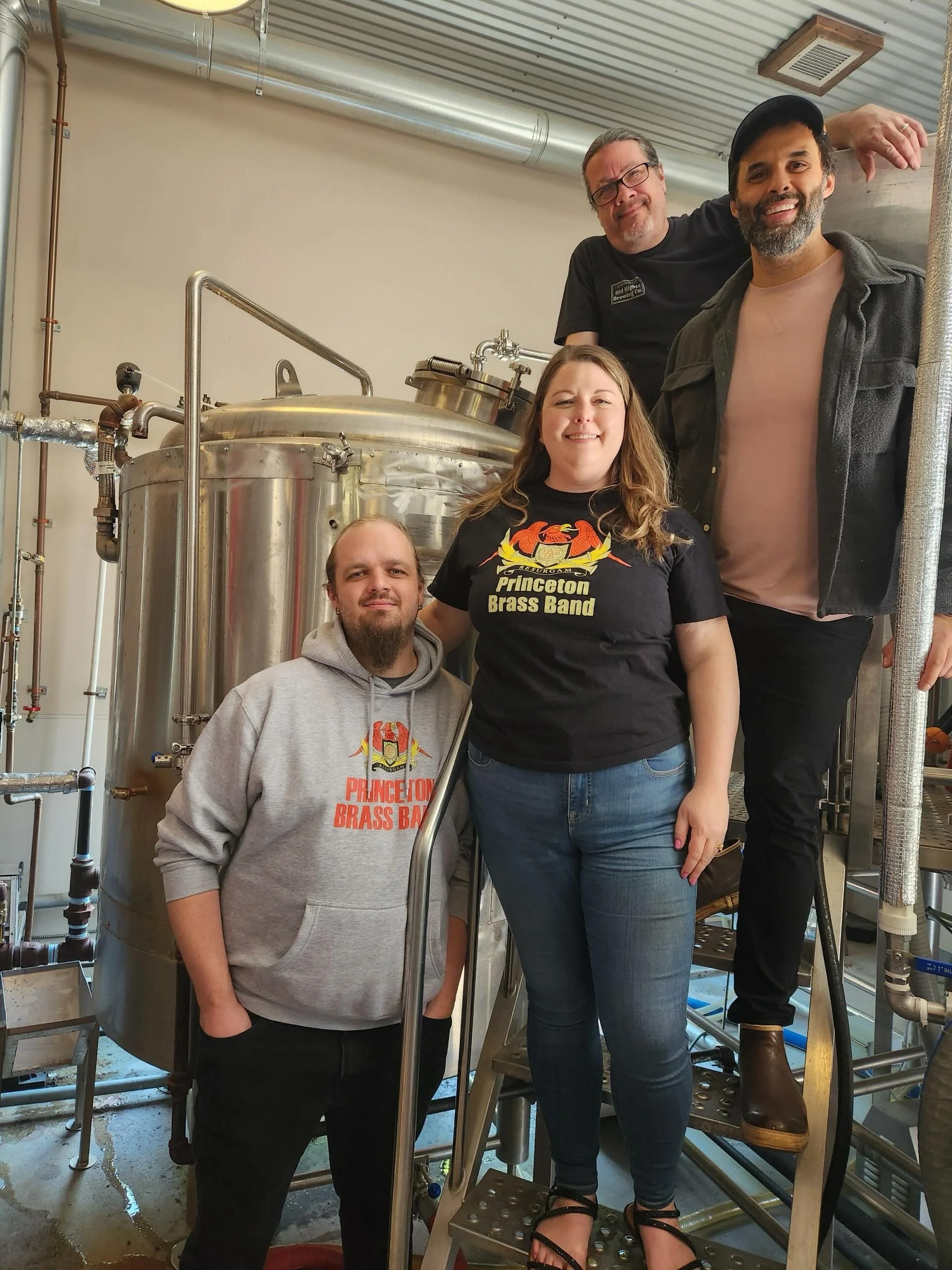 A few months ago we won a chance to create our own beer through collaboration with @oldhightsbrewing. Last Sunday morning some of our members were invited to see the first steps. It was so cool to see all of the cool machinery used in the brewing pro