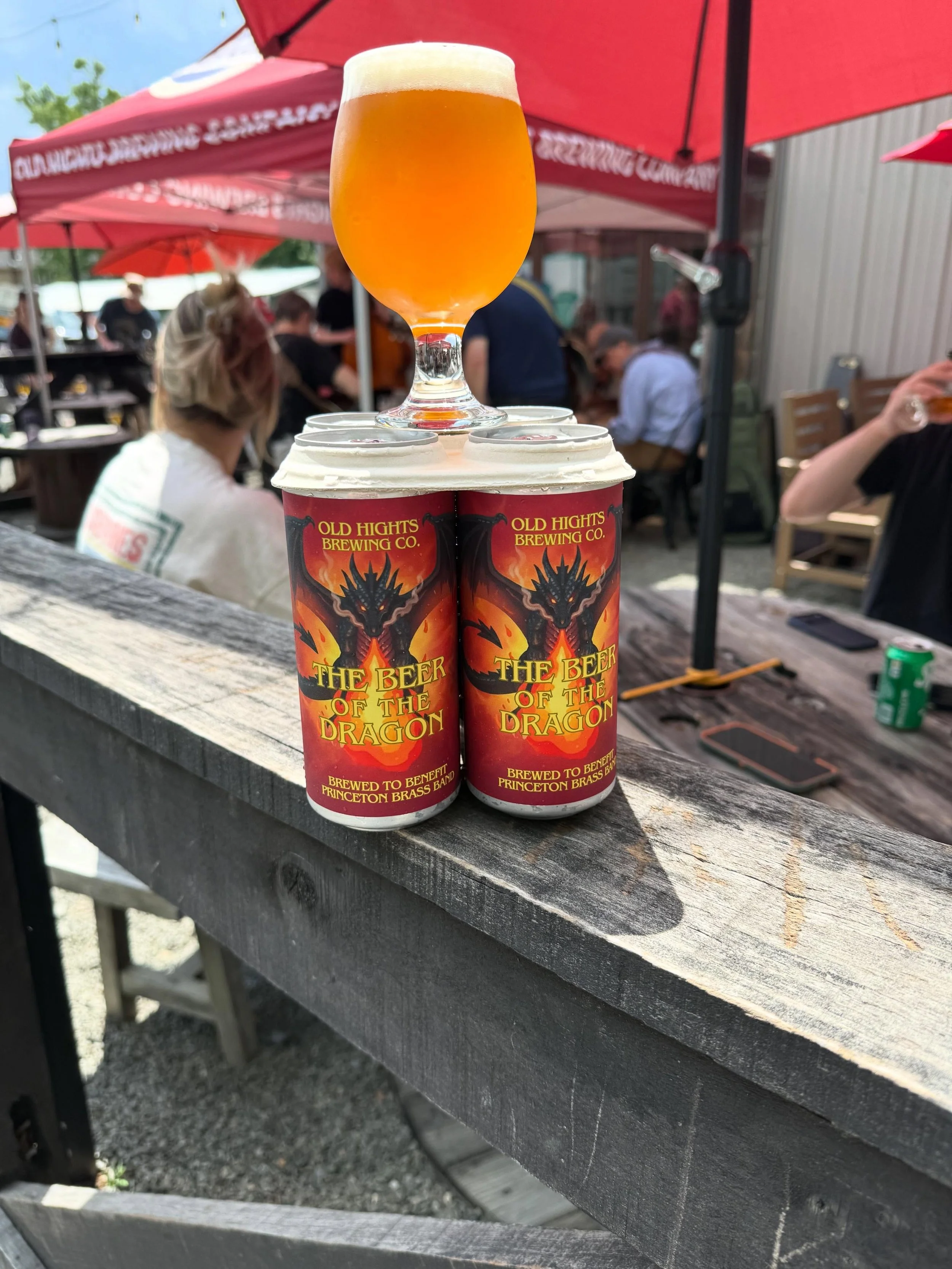 Launch party happening later today!! Come stop by @oldhightsbrewing between noon and 9pm today to celebrate with members of the Princeton Brass Band. There will be live music, food, and 4-packs of the delicious Beer of the Dragon for you to take home