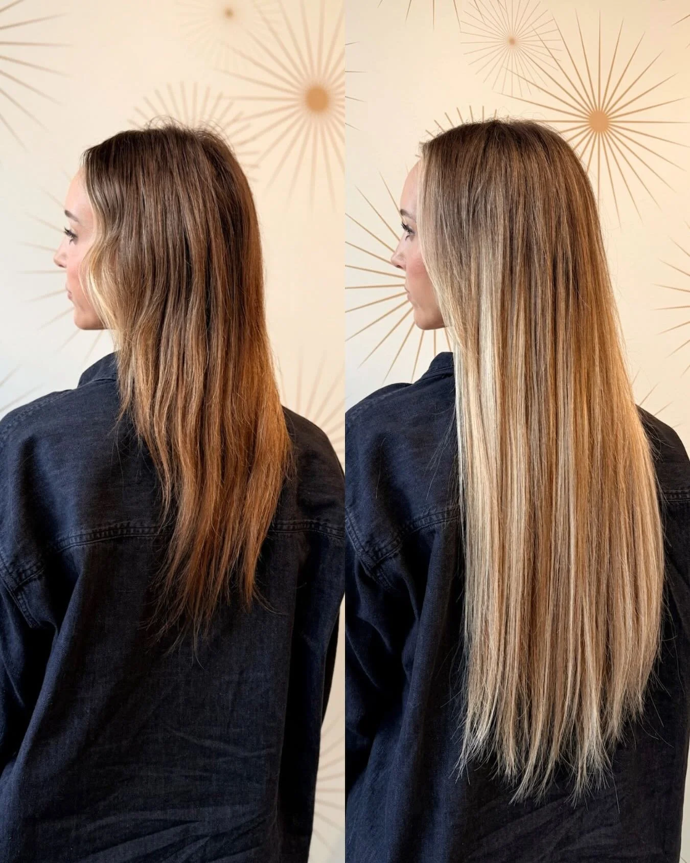 Rapunzel who? 💁&zwj;♀️✨

Tons of blonde length and the most seamless blend for that long, flowing, fairytale finish.

#perkbeautybar #twincitieshair #handtiedextensions #seamlessextensions #blondeextensions