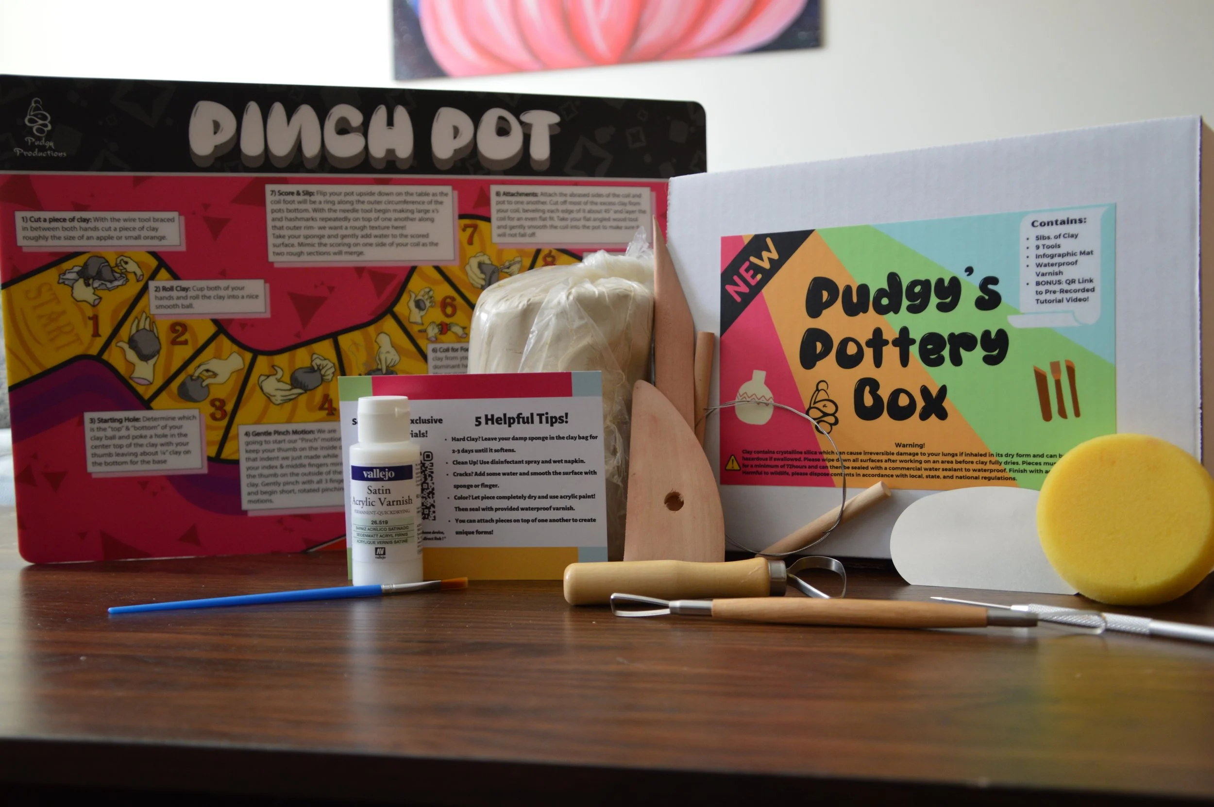 Pudgy’s Pottery Box : Home Clay Kit!