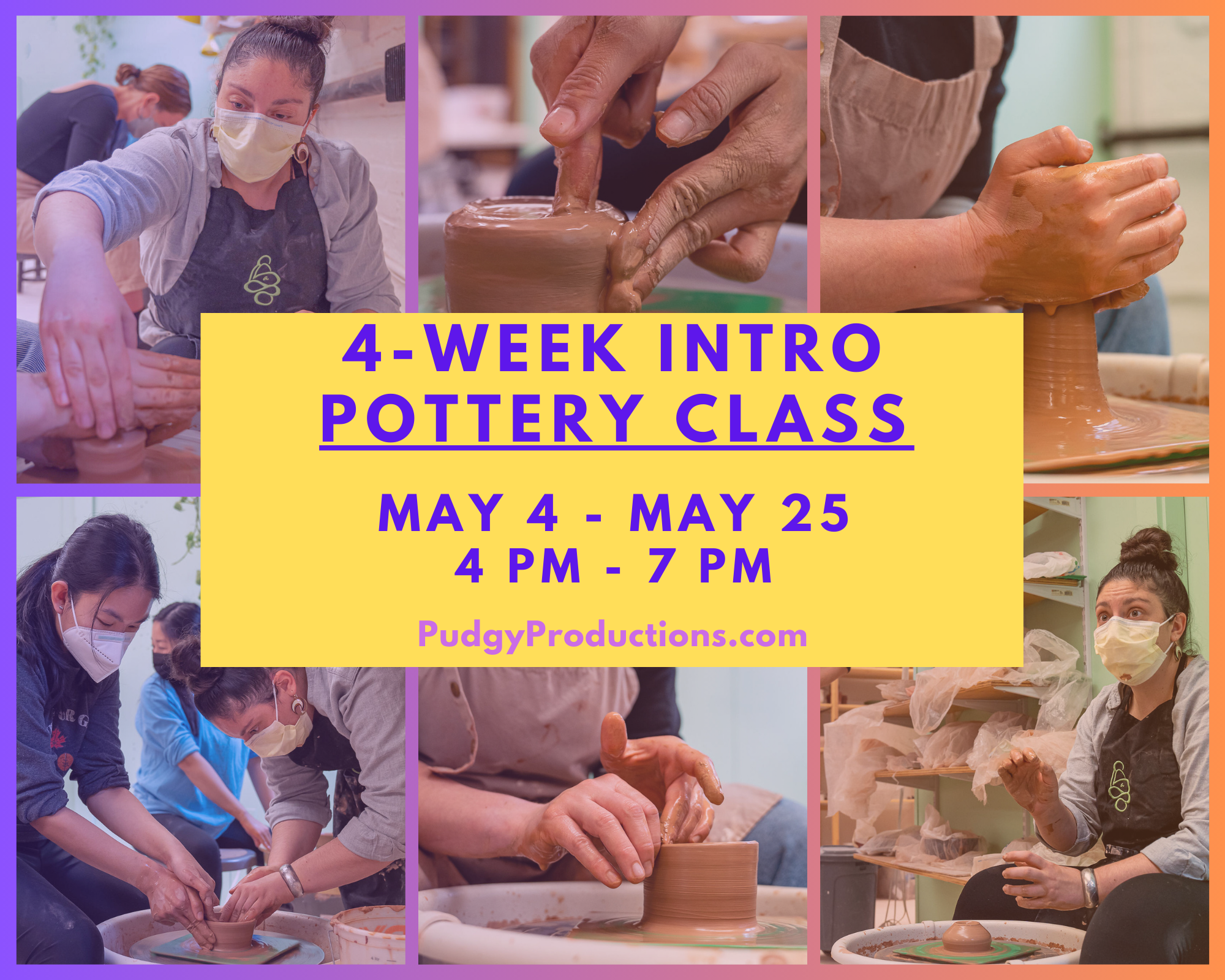 4-Week Intro to Pottery Class