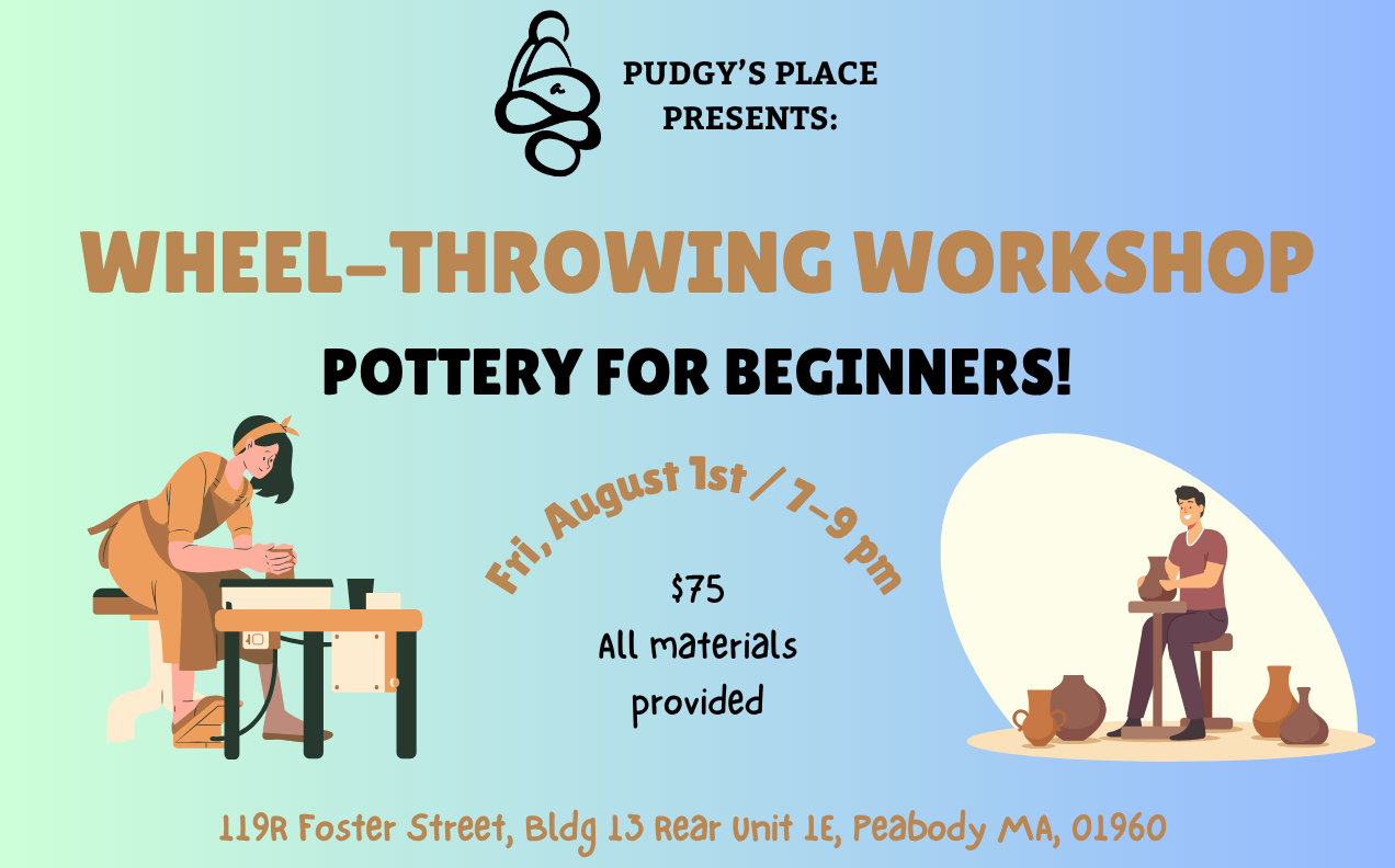 Pottery Workshop - Wheel Throwing! (8/1; 7-9pm) Craft Night