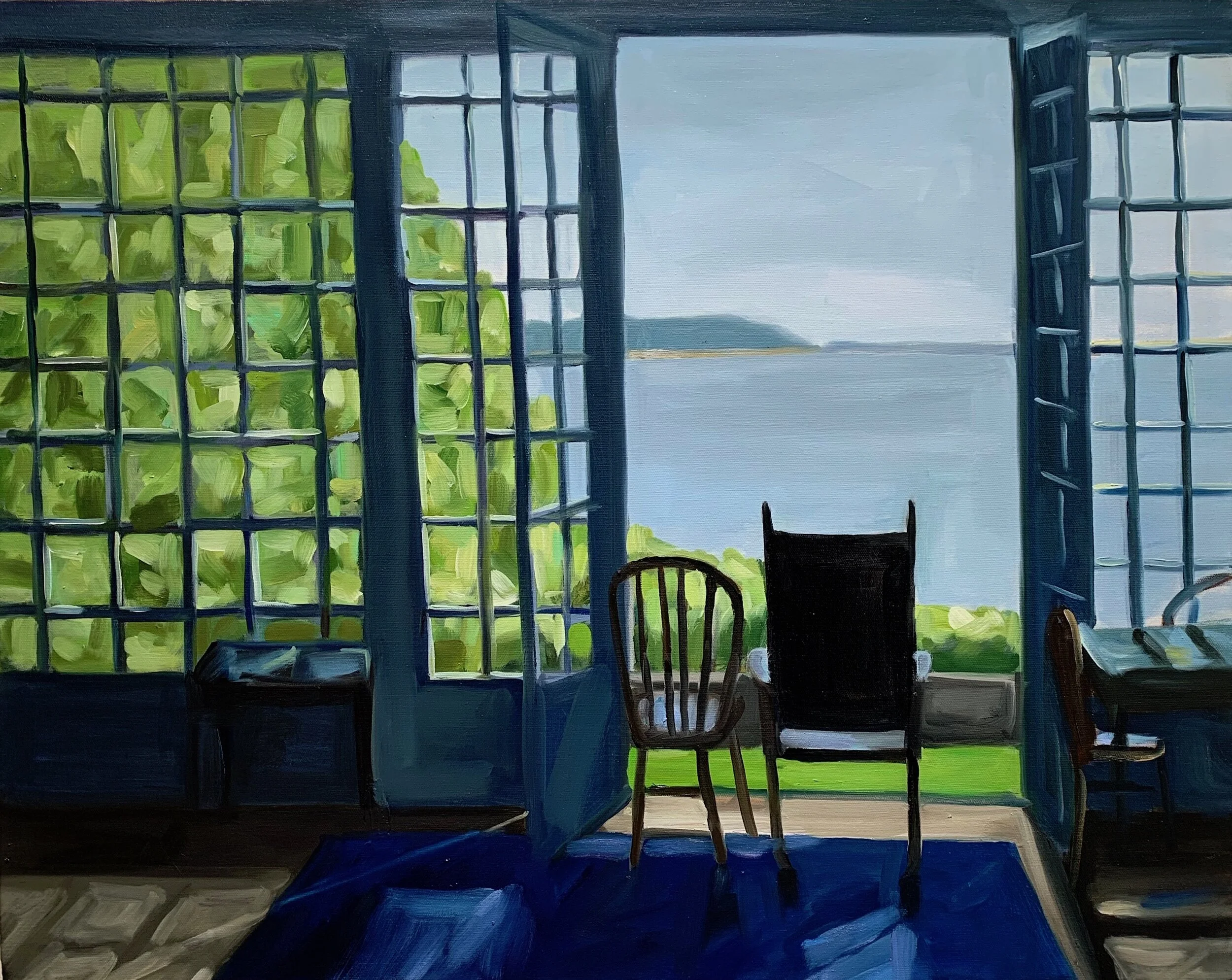 A VIEW FOR TWO oil on canvas 24” x 30” 2019