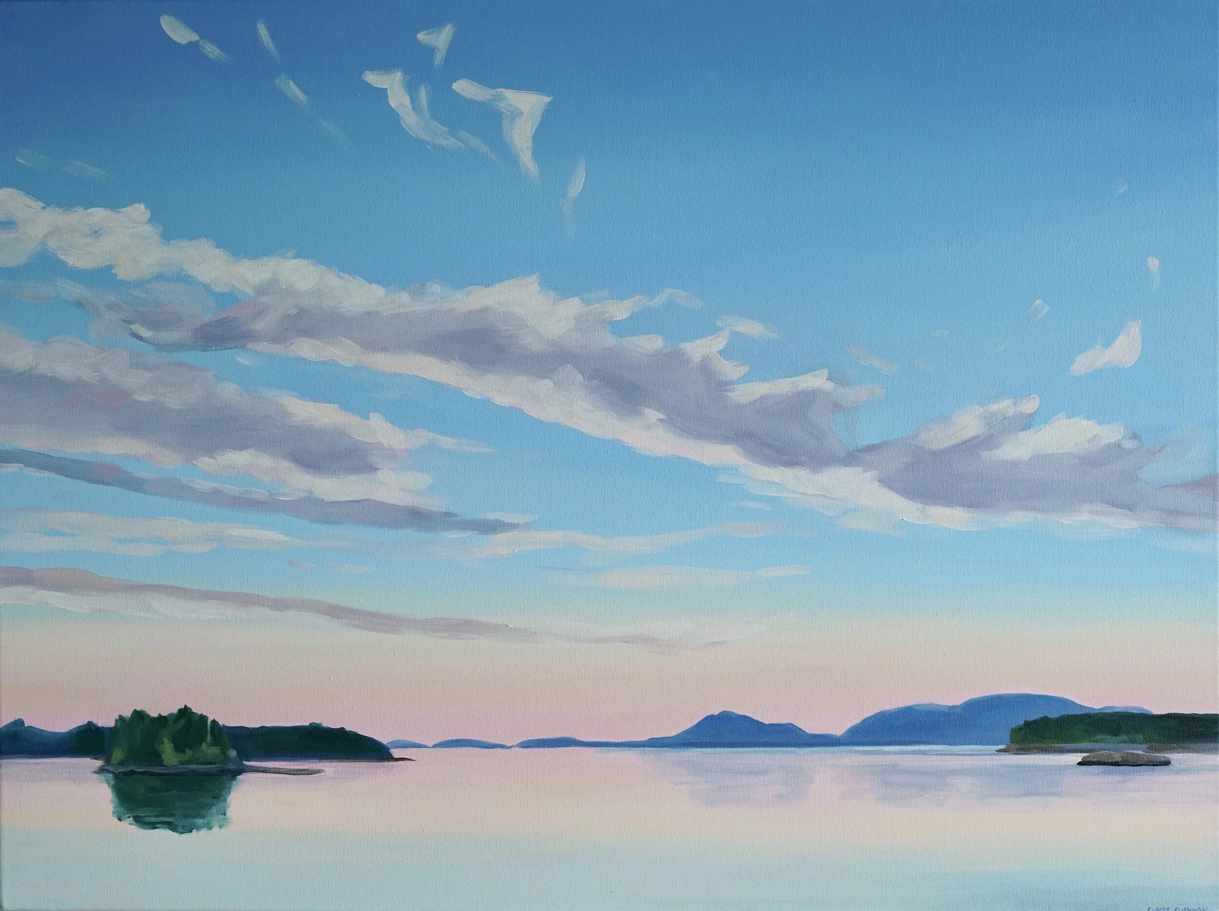 SUNSET OVER MDI | oil on canvas | 30” x 40”
