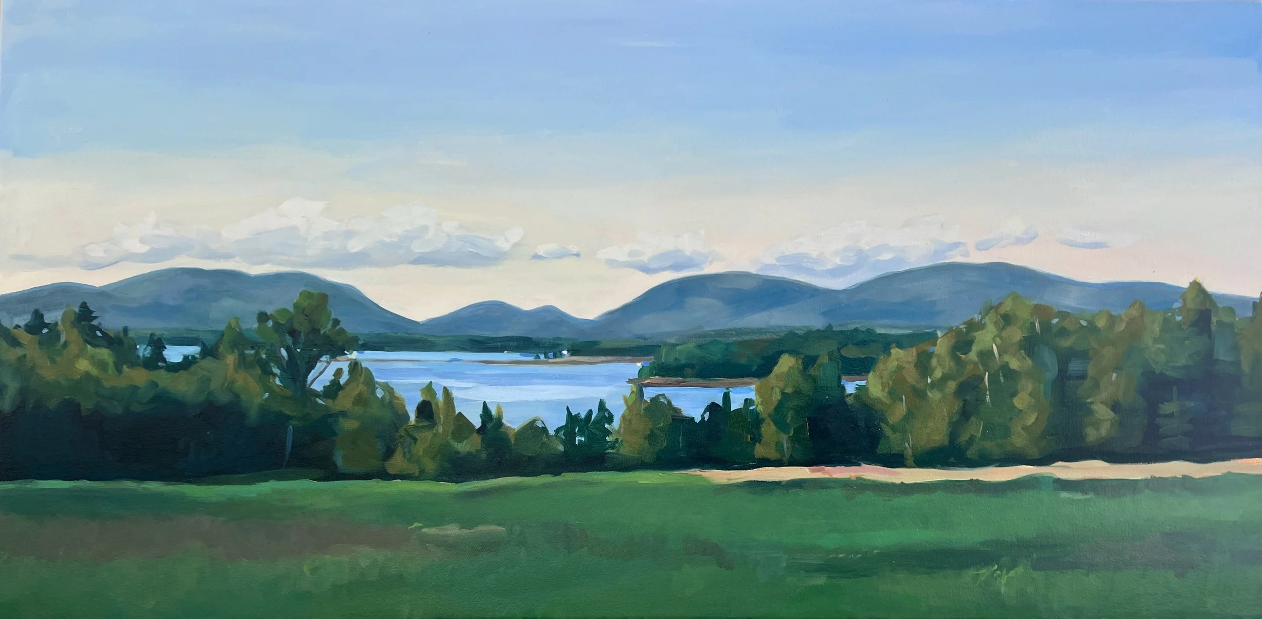 August Evening On Great Cranberry, 24" x 48",