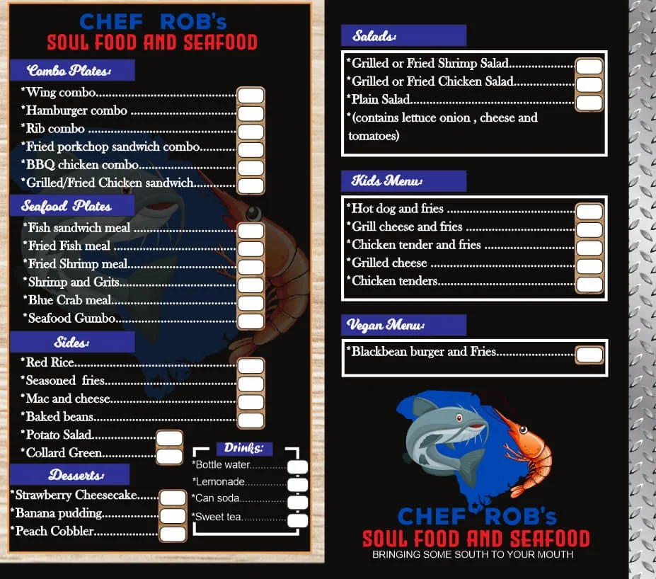 Chef Rob's Soul Food & Seafood — Mash Mechanix Brewing Co