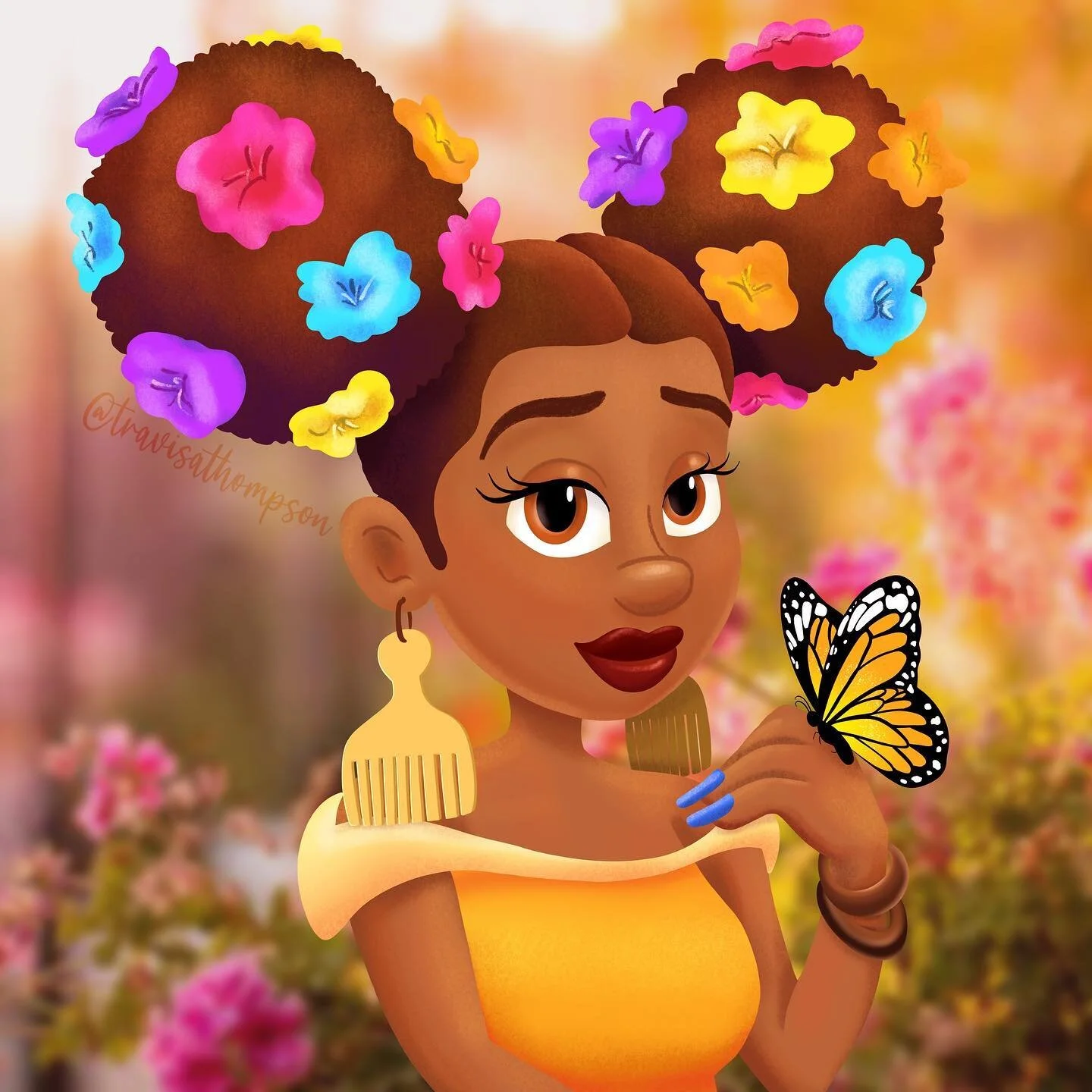 Finally got to do a little doodling and I gotta say, I really am proud of this one. I&rsquo;m continuing to push my artistic capabilities and hone in on my craft and it&rsquo;s paying off. What do y&rsquo;all think her story is? Drop a flower in the 