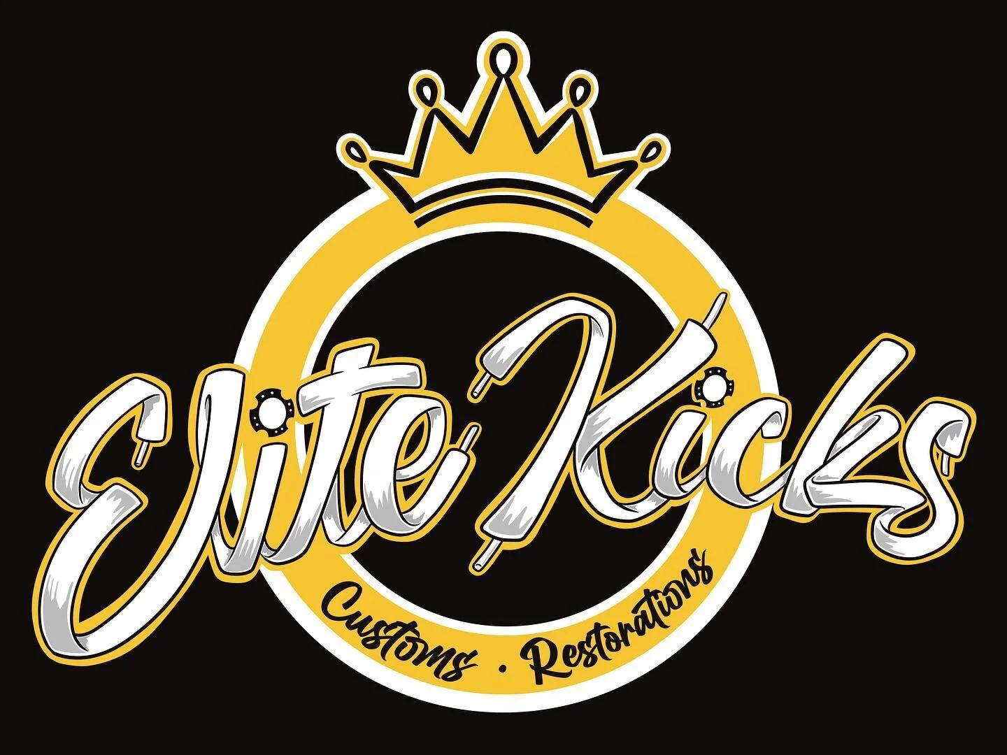 I&rsquo;m happy I was able to revamp my nephews logo! Go check him out for all your custom sneaker needs! @elitekicks_cr (also, LOGO Commissions are closed indefinitely #FocusedOnIllustratingOnly) 
.
.
.
#CustomSneakers #EliteKicks #ChildrensIllustra