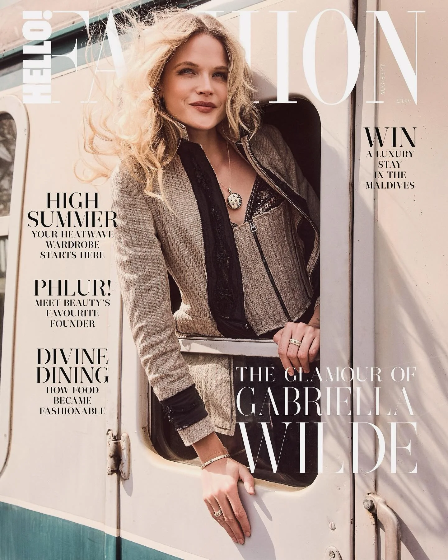 @hellofashion_uk cover story with the beautiful @_gabriellawilde_ 
🚂 out today ! 

Editor: @nataliesalmon
Words: @tanialeslau
Photographer: @_saskialawson
Assisted by: @ryanmerodigital 
Stylist: @sophiakatyea 
Assisted by: @ella_pintilie 
Hair: @iss