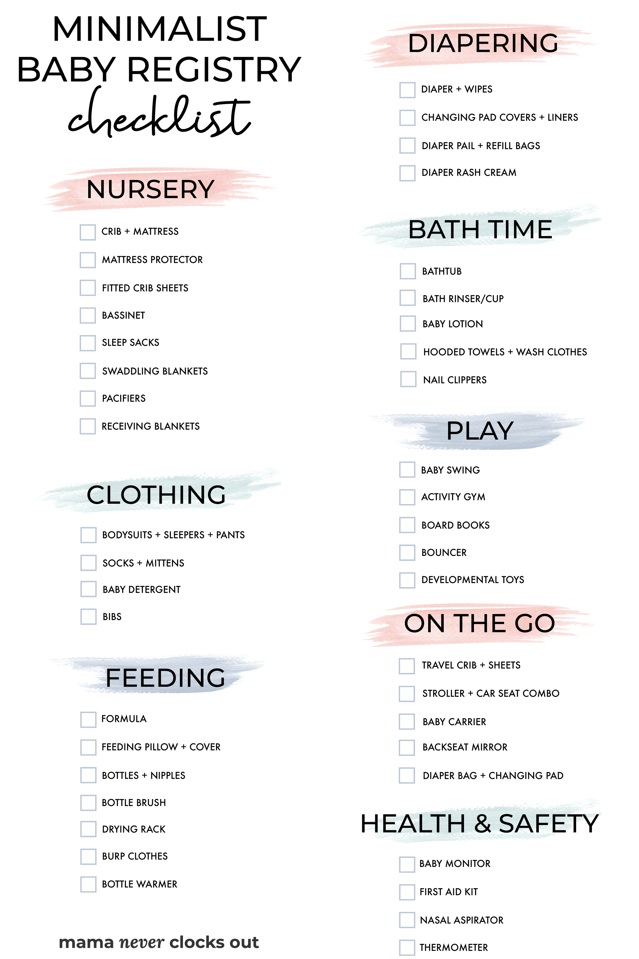 Minimalist Newborn List Essentials Minimalist Baby Essentials How