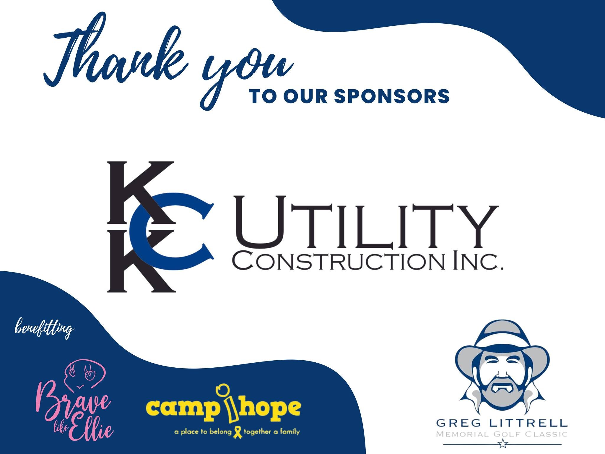 Thank you KCK Construction, Inc. for sponsoring THE Greg Littrell Golf Classic!! 

We are honored to be a beneficiary of this event! We are so thankful for your sponsorship!

EVENT PAGE LINK IN BIO

#GregLittrellGolfClassic #6thAnnualGregLittrellGolf