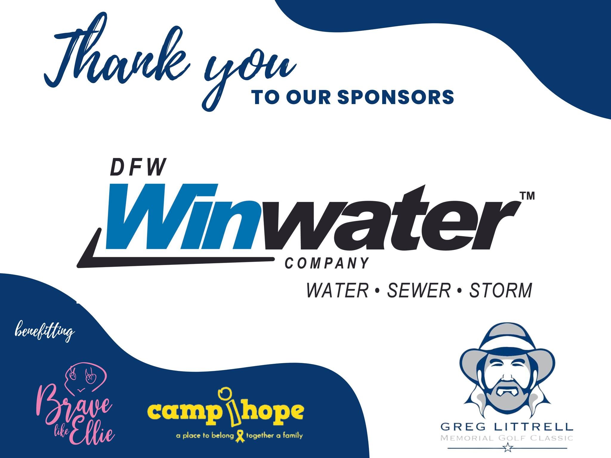 Thank you DFW Winwater Company for sponsoring THE Greg Littrell Golf Classic!! 

We are honored to be a beneficiary of this event! We are so thankful for your sponsorship!

https://www.betterunite.com/6thannualgreglittrellgolfclassic

#GregLittrellGo