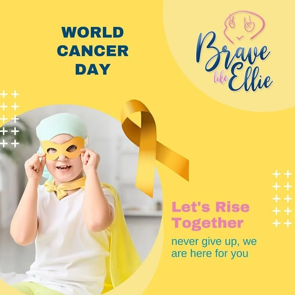 Today is World Cancer Day! Honor brave warriors by supporting families with a donation.

Give today: https://app.betterunite.com/bravelikeellie-warriorbraveboxes2026

#BraveLikeEllie #WorldCancerDay
 #whenyouknowbetterdobetter #punchcancerintheface #