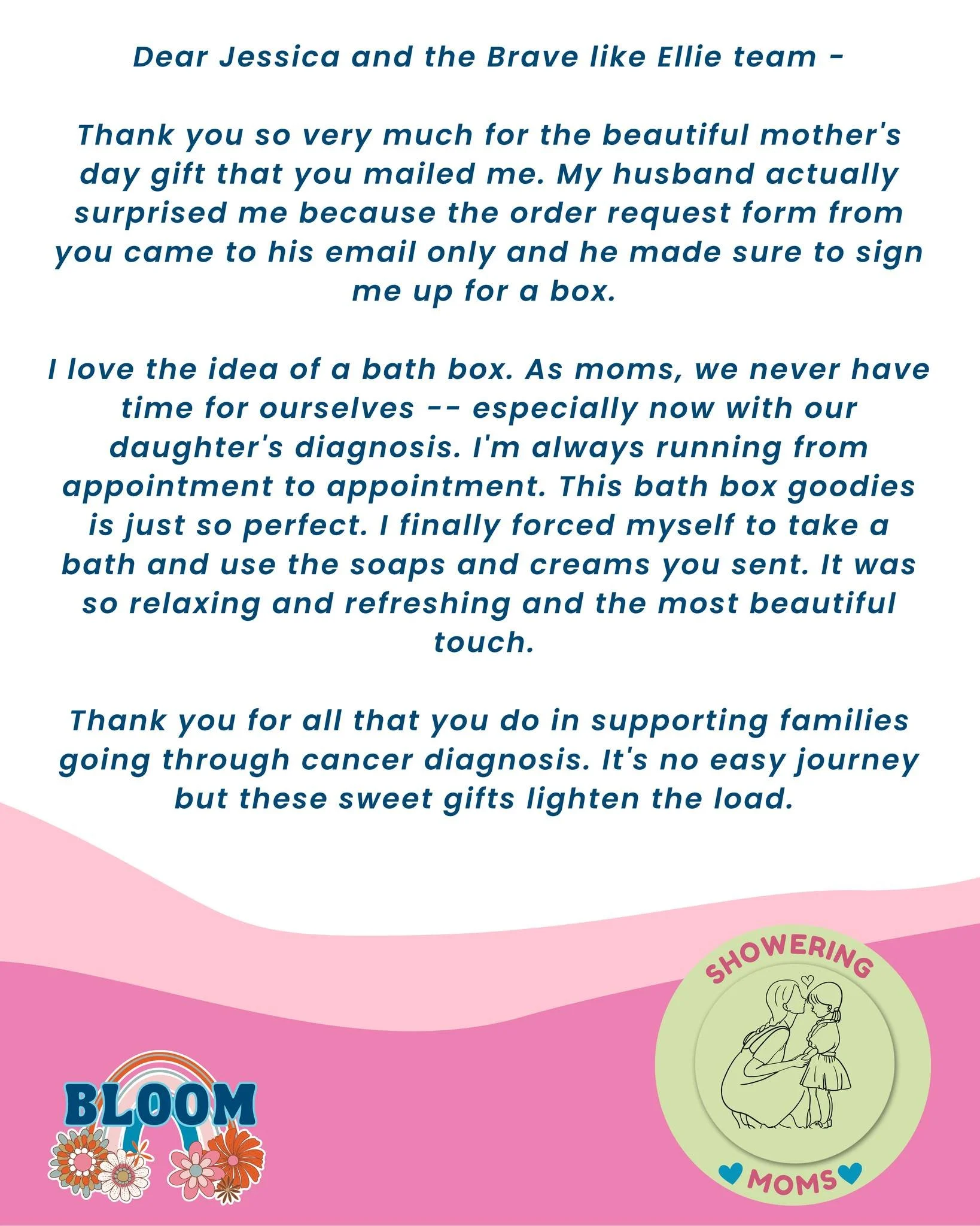 We love hearing from moms. 🥰 Their feedback is a powerful reminder that even small acts of love can make a meaningful difference.

That&rsquo;s why we create Mother&rsquo;s Day Brave Boxes&mdash;thoughtfully filled with encouragement, care, and hope