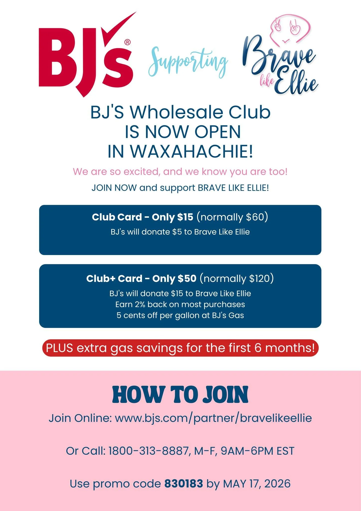 WAXAHACHIE, ARE Y&rsquo;ALL READY?WAXAHACHIE, ARE Y&rsquo;ALL READ!?!

DOORS OPEN TODAY!  We are so excited, and we know you are too!

JOIN NOW - PLUS both memberships include additional gas savings for the first 6 months! 

💥CLUB CARD &ndash; Only 