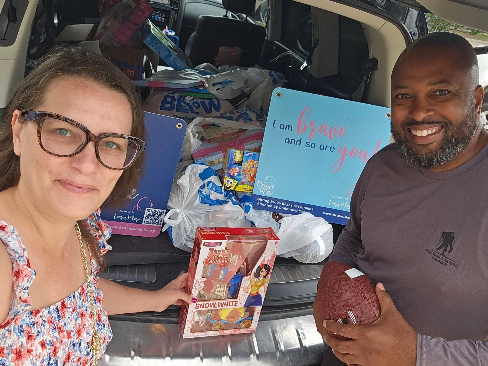 WOW! @believerscitychurch Showed UP by FILLING THE BASKET and FILLING My car! So many amazing donations for our Warriors and their siblings! Thank you Believers City Church !!!

You are helping us Encourage Bravery, Inspiring Joy and Providing comfor