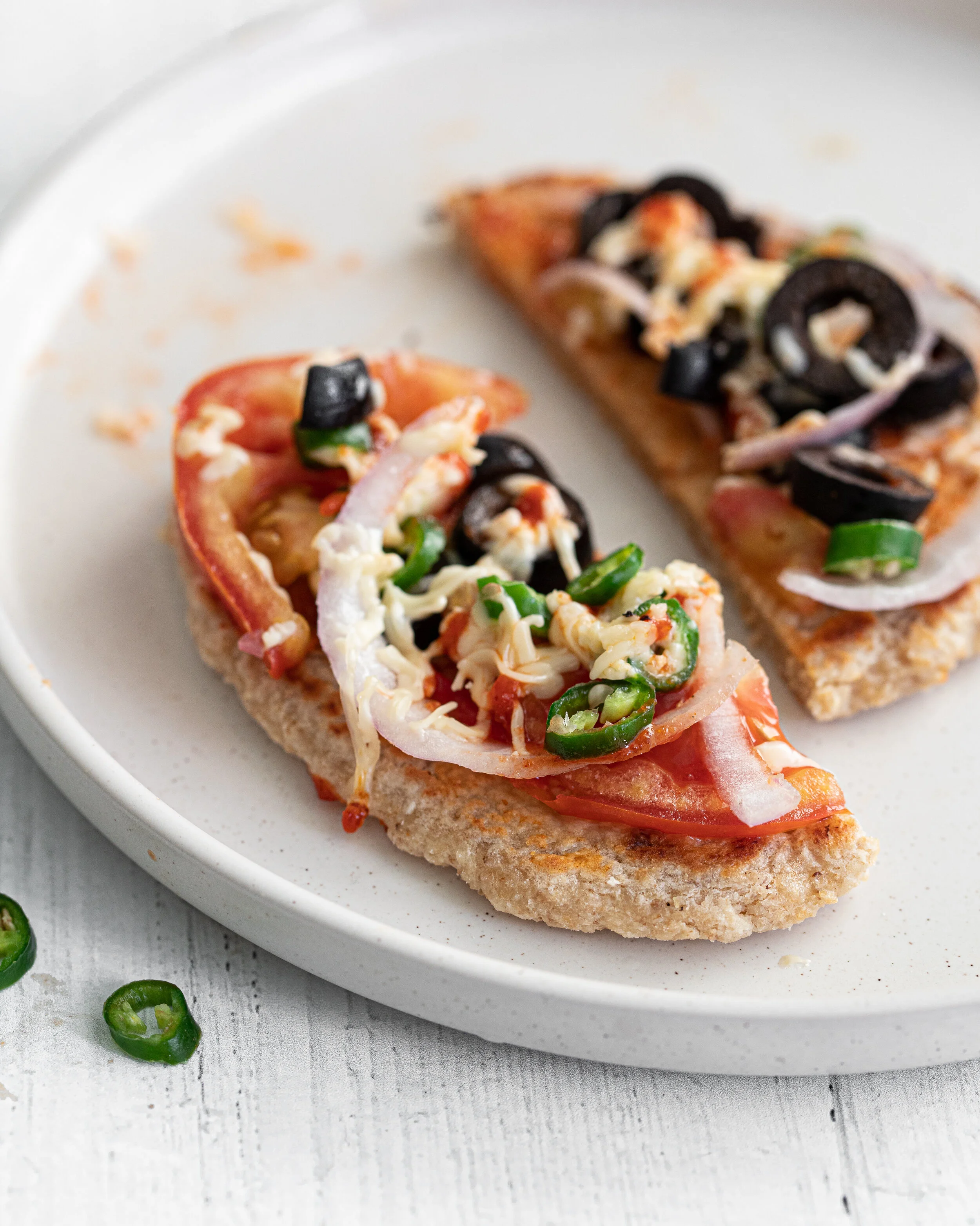 Oats roti pizza