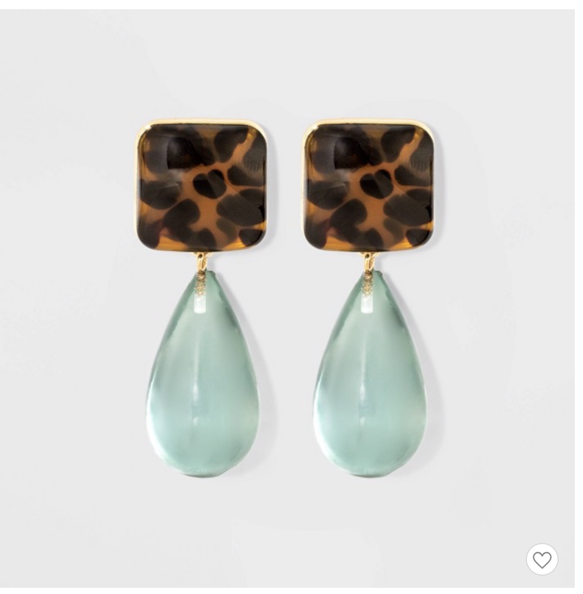 Teardrop Earrings - A New Day™ Green