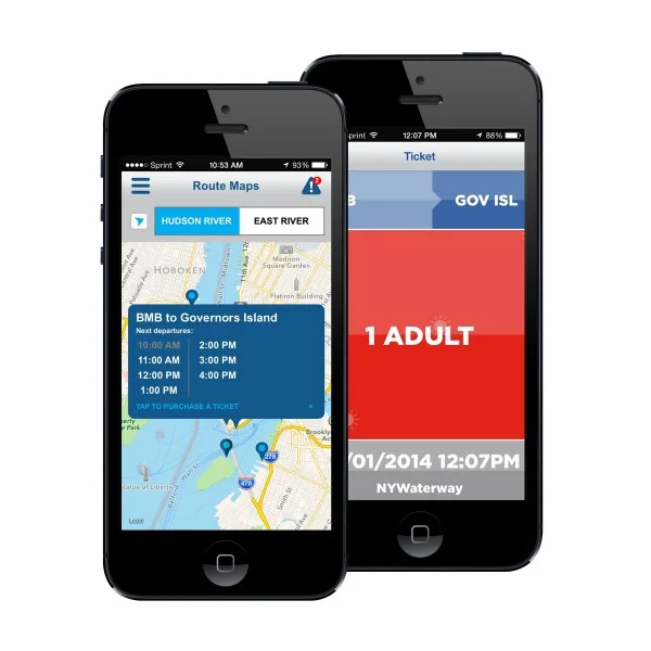 NY Waterway Mobile App for Governors Island