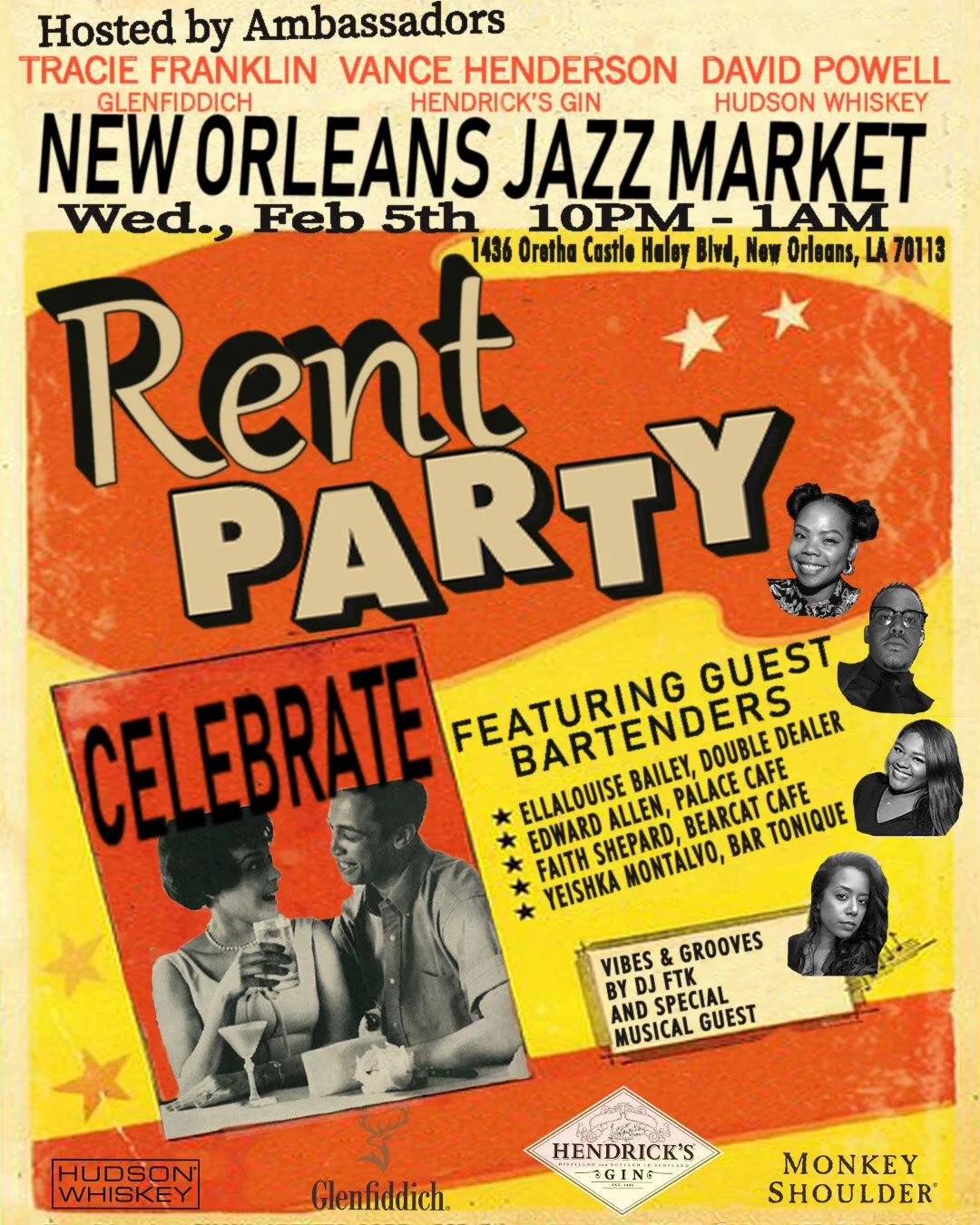Rent Party.                      @ The New Orleans Jazz Market