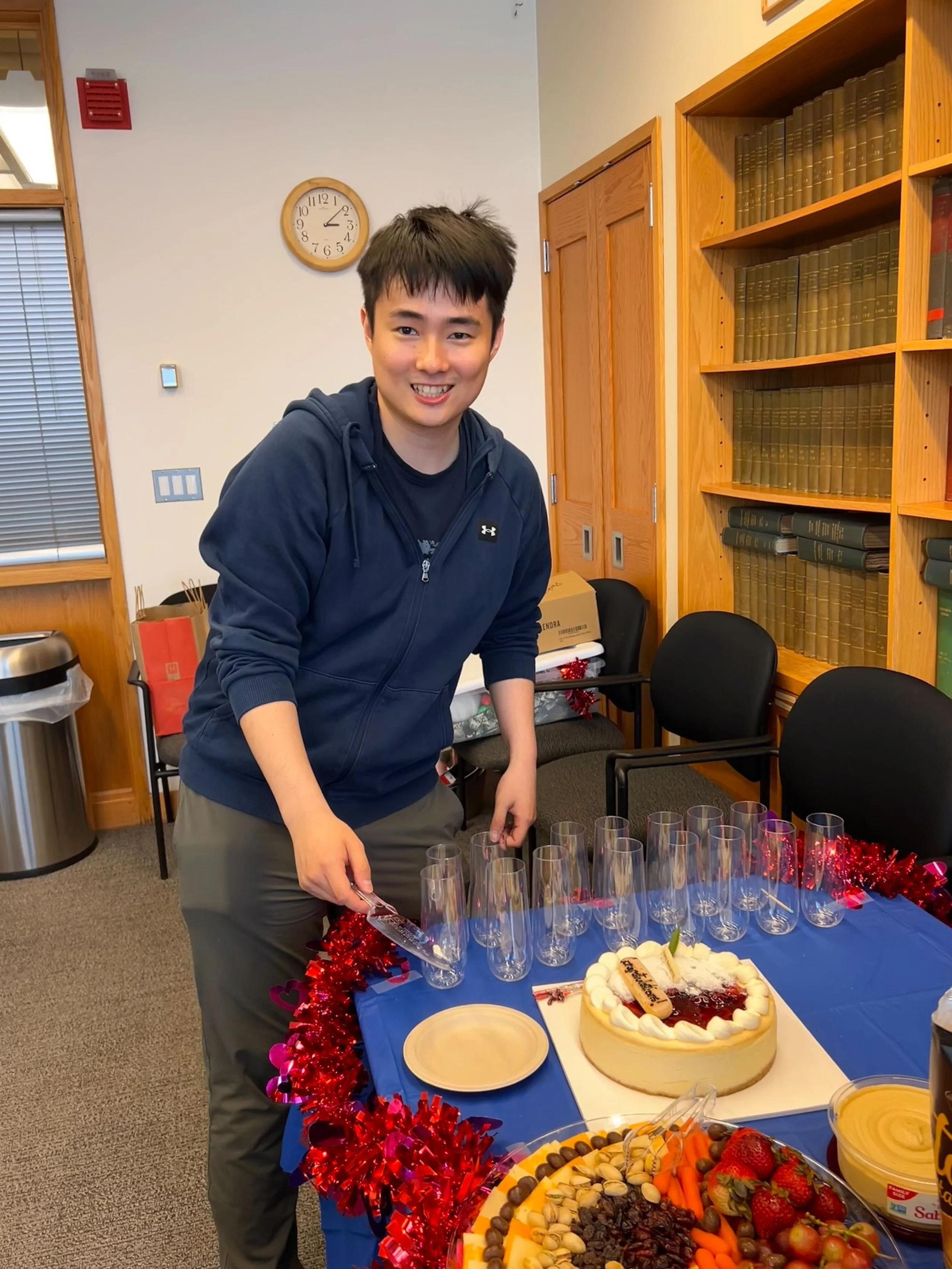 Celebrating Victor's prelim!