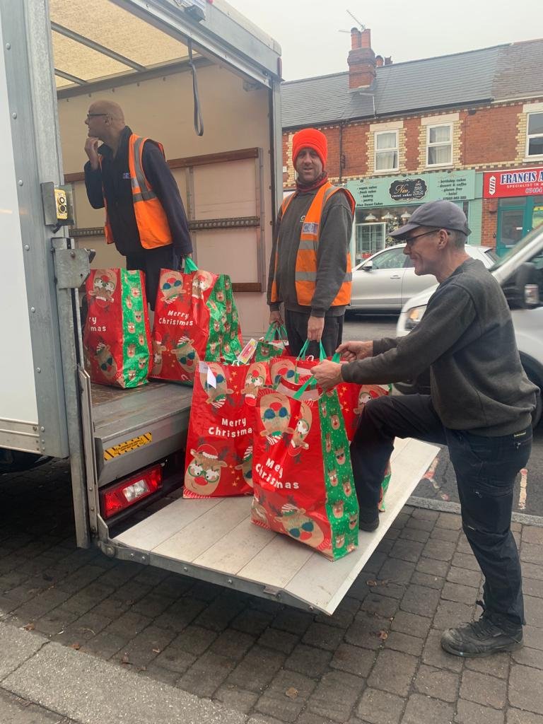 Great work being done by CCA - delivering Christmas items to families