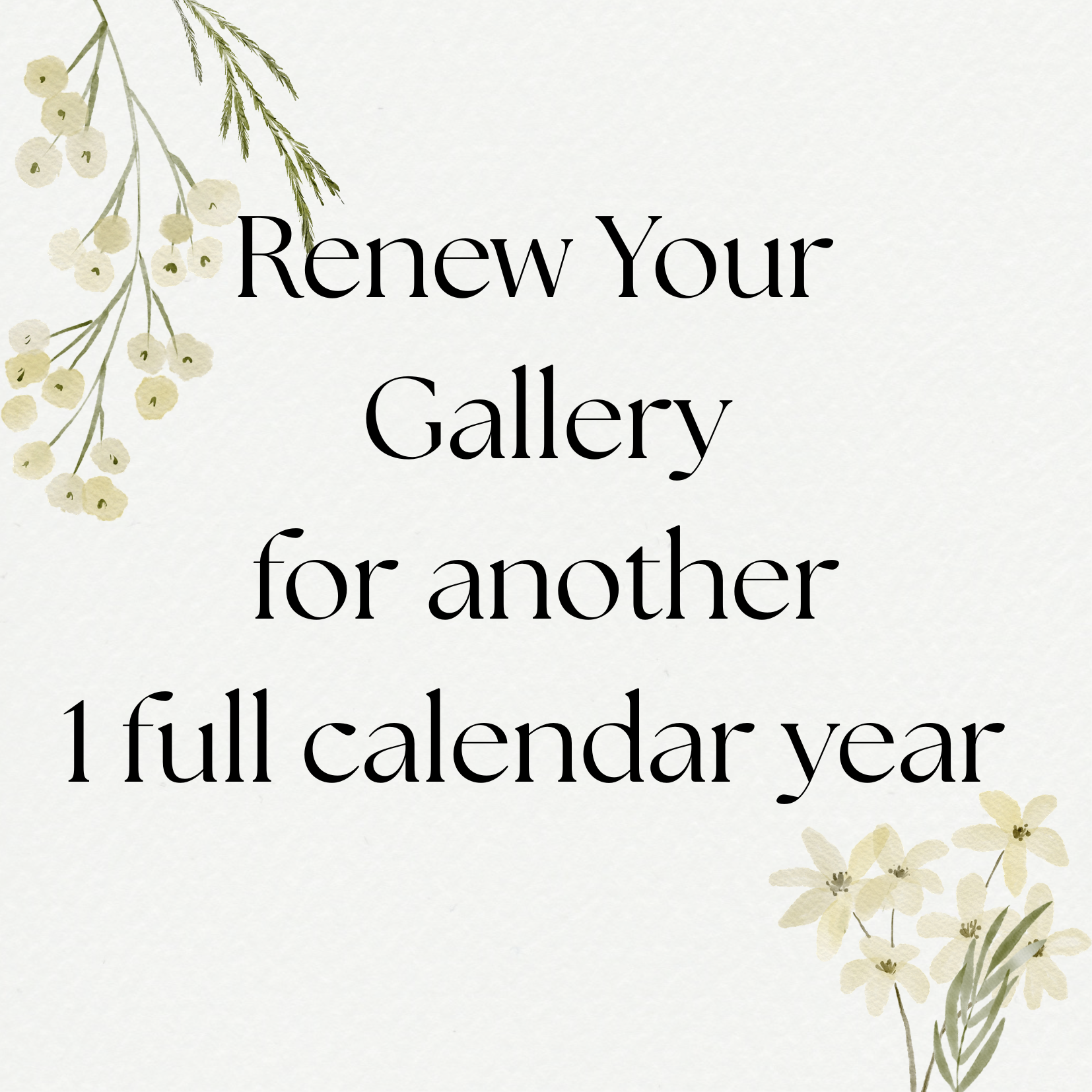 1 year gallery access