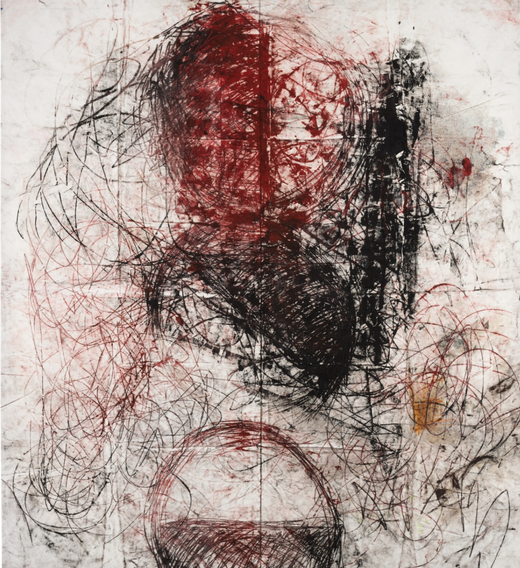 Untitled (Drawings Off the Wall Series), 2011,  oilstick and spray paint on canvas, 190 by 170 cm