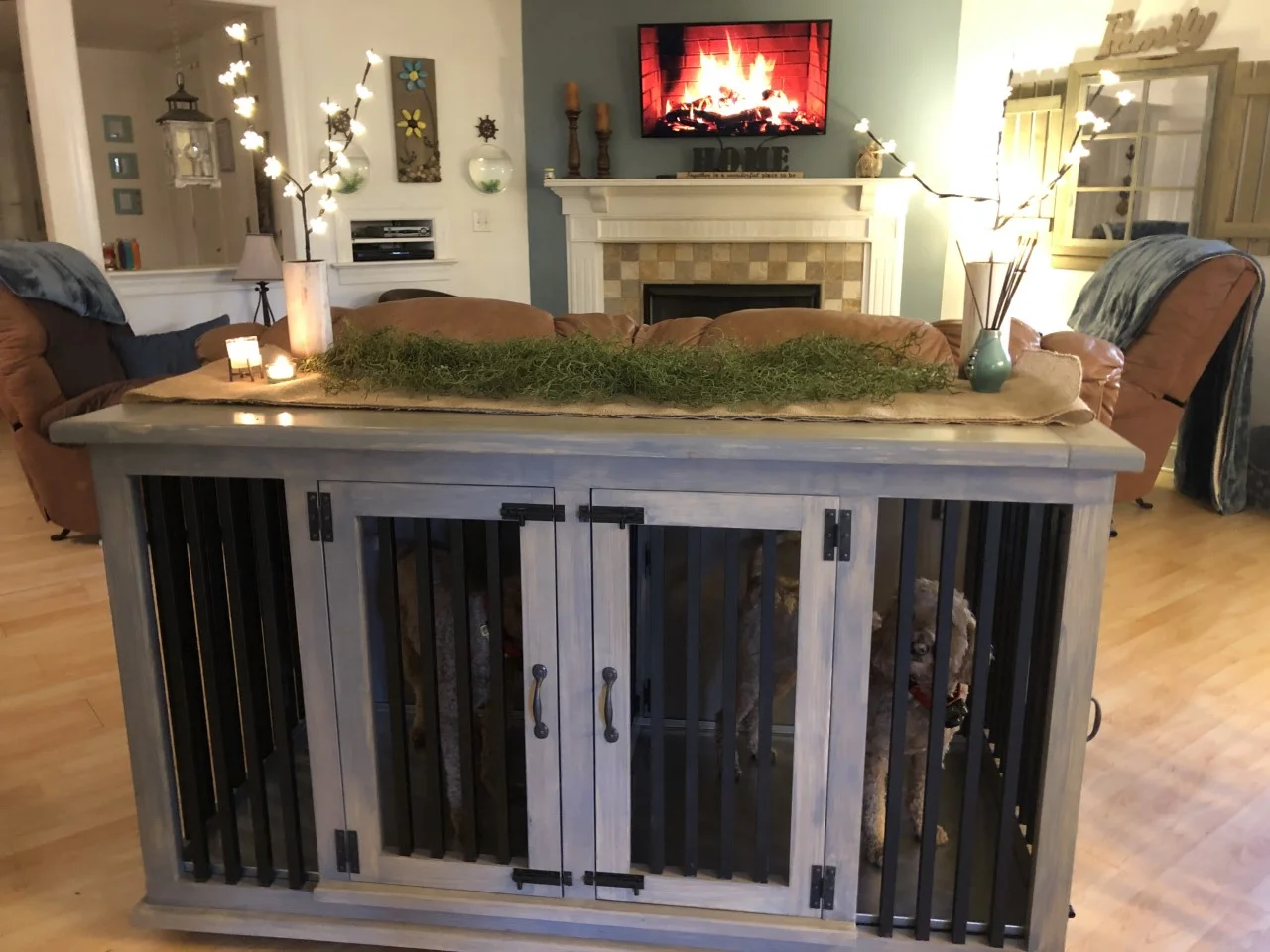 spray paint dog crate