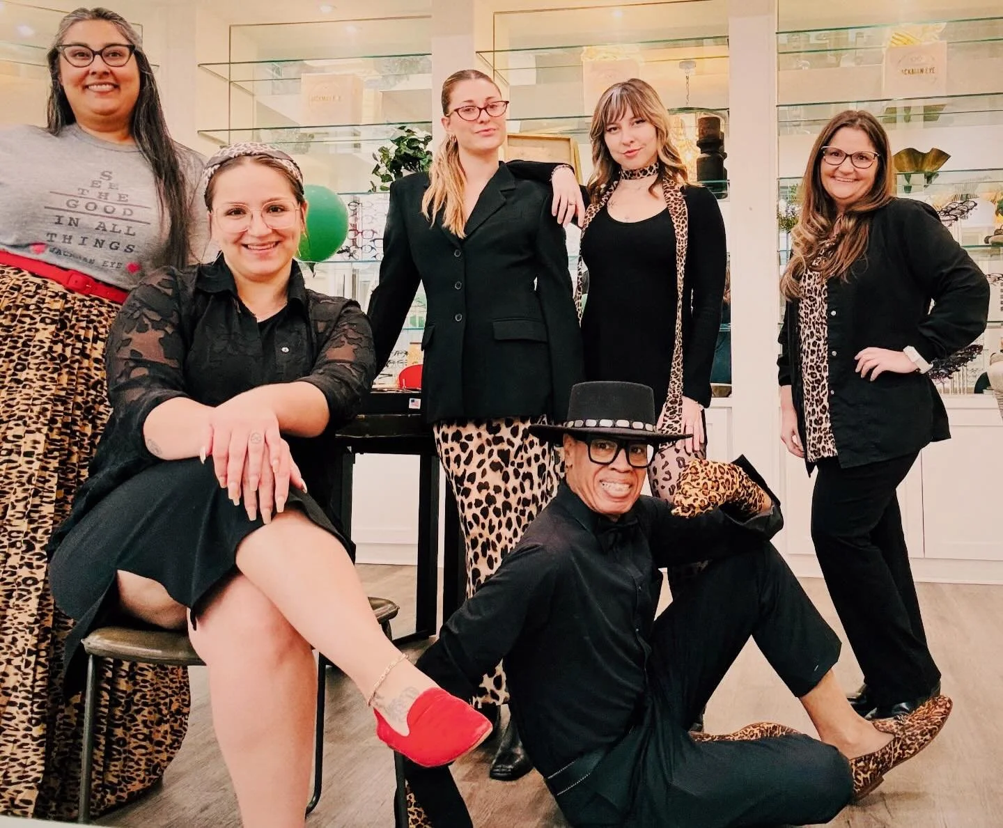 A little leopard, a lot of style. 🐆

The Jackman Eye team celebrating DITA Eyewear&mdash;one of the most beautifully crafted independent frame lines in the world!