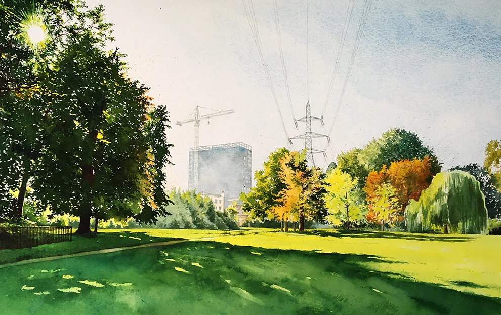  Watercolour &amp; ink on paper 