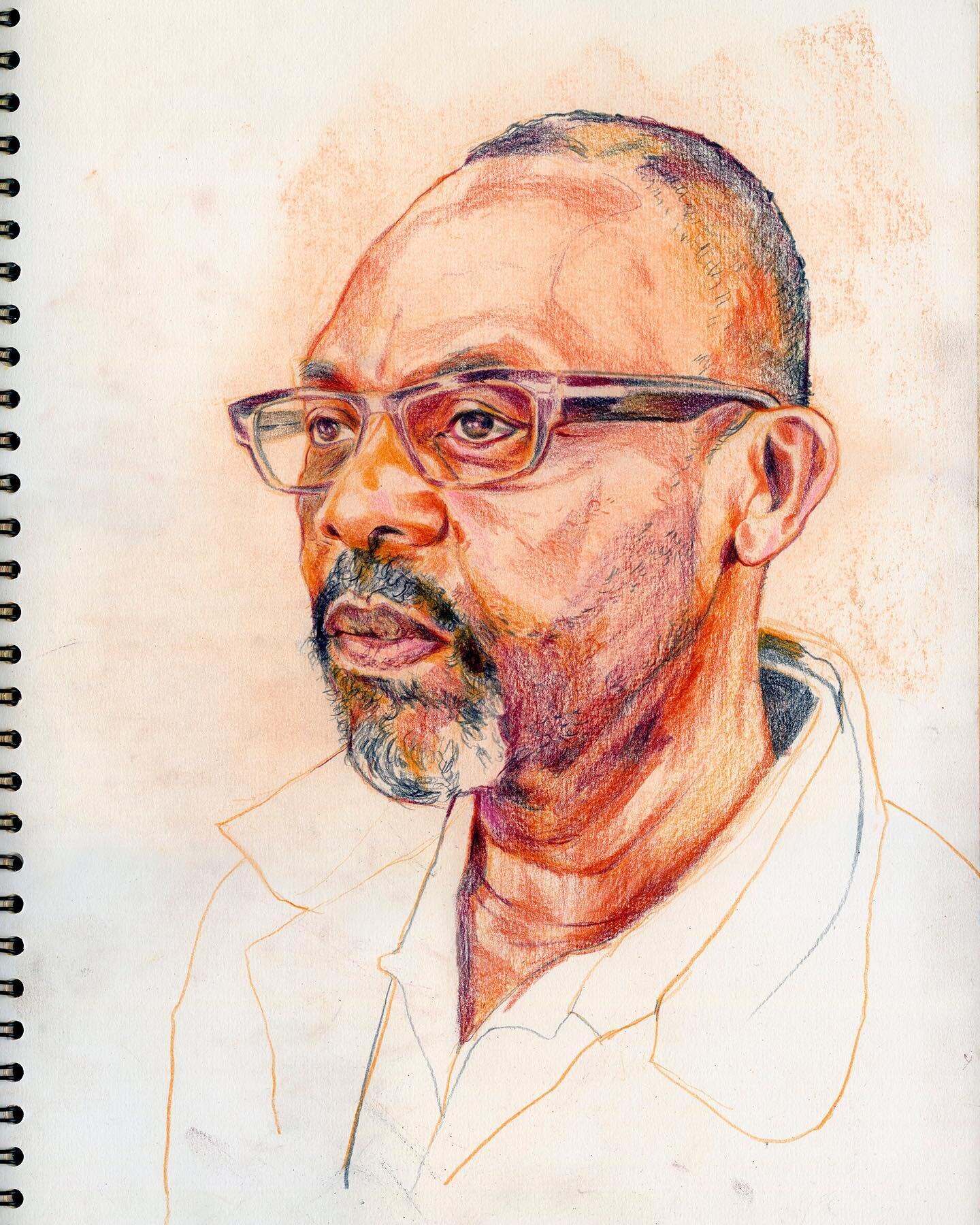 My contribution to #paotyworldrecord which I almost abandoned before I started due to having to make a TikTok account to access! I also broke the rules by drawing rather than painting but hey ho 🤷&zwj;♀️ 

#lennyhenry #portraitdrawing #saturdayafter
