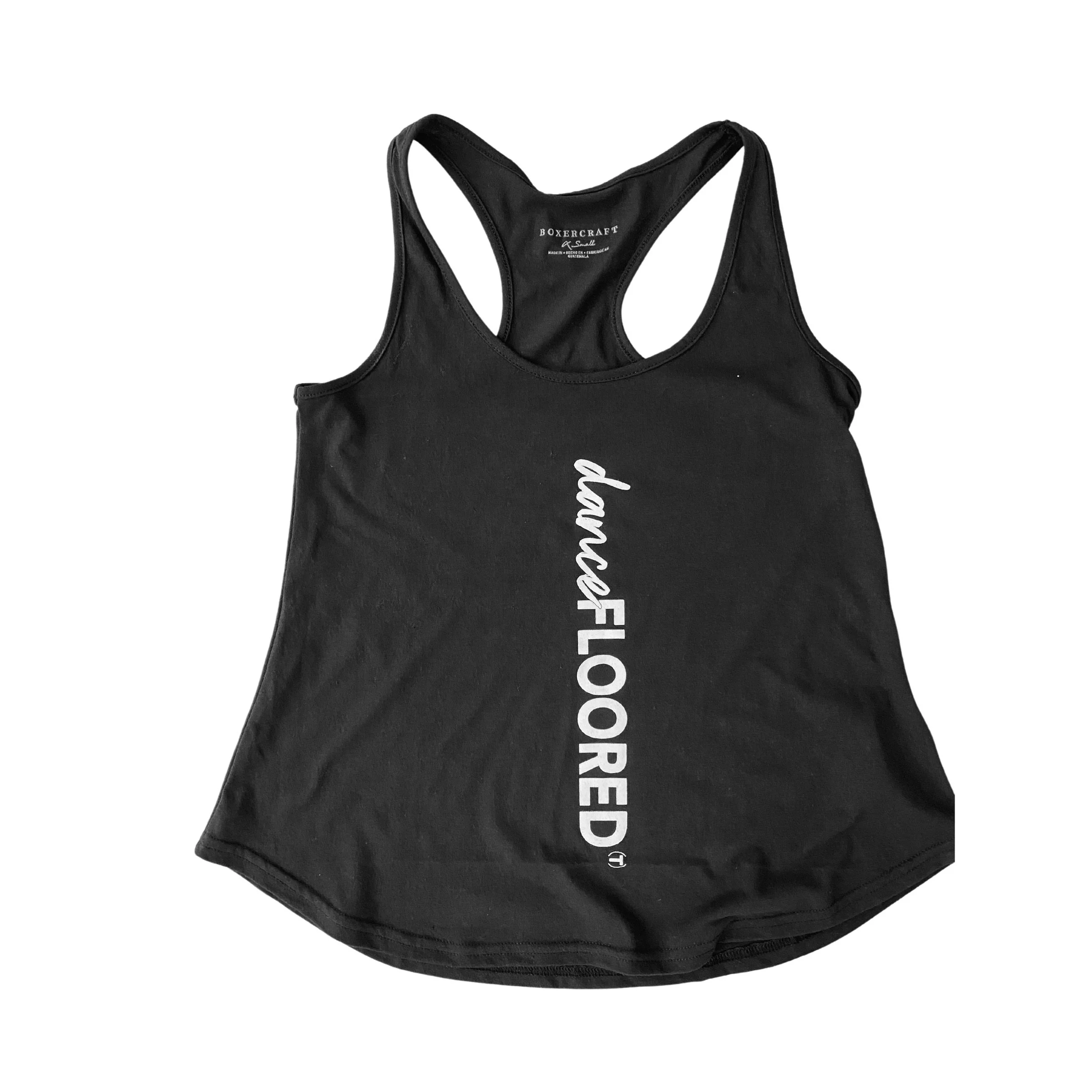 OG Black + White Racerback danceFLOORED Tank