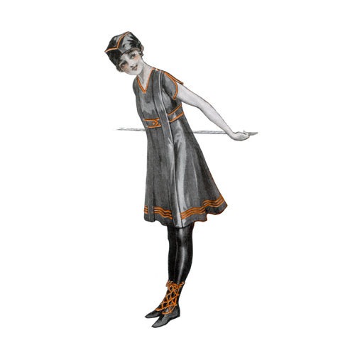 Ladies Onepiece Bathingsuit Pattern — Past Patterns