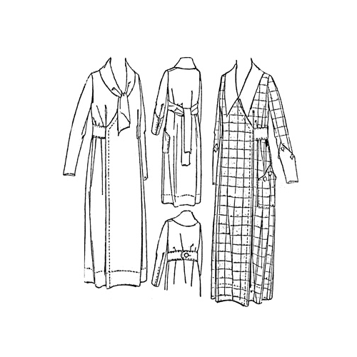 one piece gown pattern