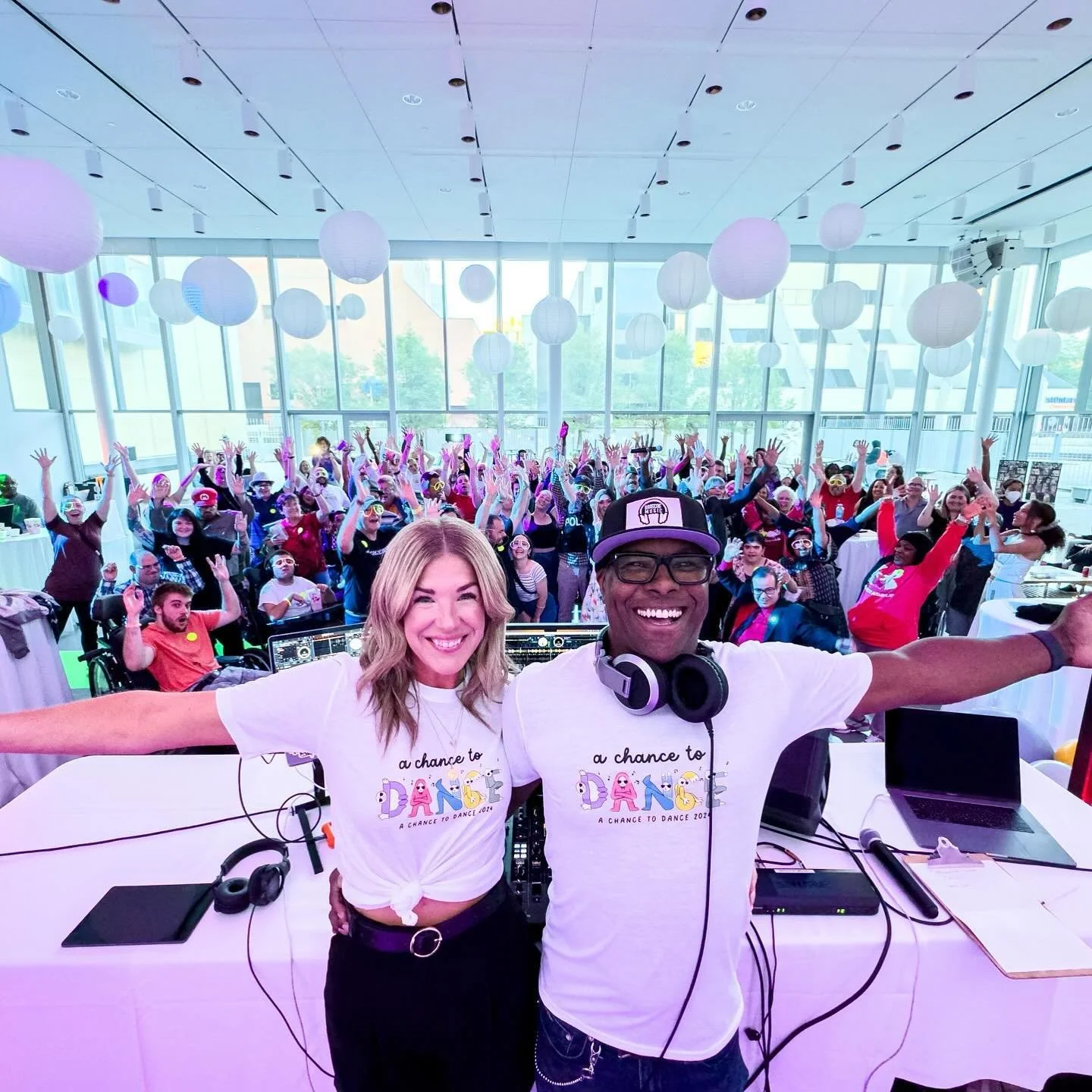 Wow!

A Chance to Dance, Summer 2024 🎈

We are overwhelmed with joy and gratitude and all of the happy emotions seeing so many beautiful souls in one room, dancing the night away together. And you&rsquo;ve got moves, Hamilton!

Thank you from the bo