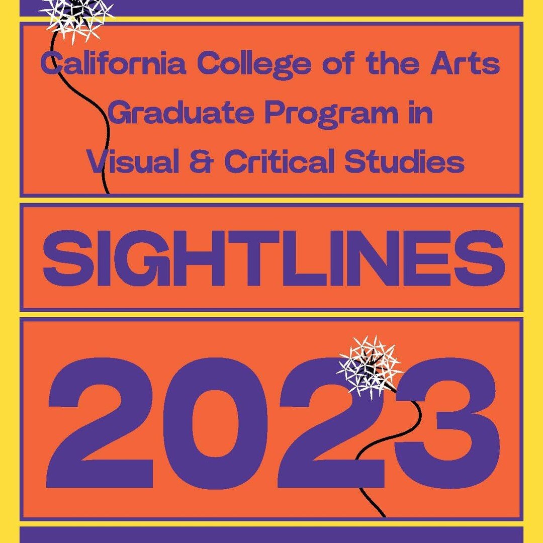 Sightlines 2023, featuring three essays by the VCS Class of 2023 is now available in digital format! Print journal coming soon!

Check it out!
https://www.viscrit.cca.edu/sightlines

VCS students are cultural producers who &ldquo;make&rdquo; writing.