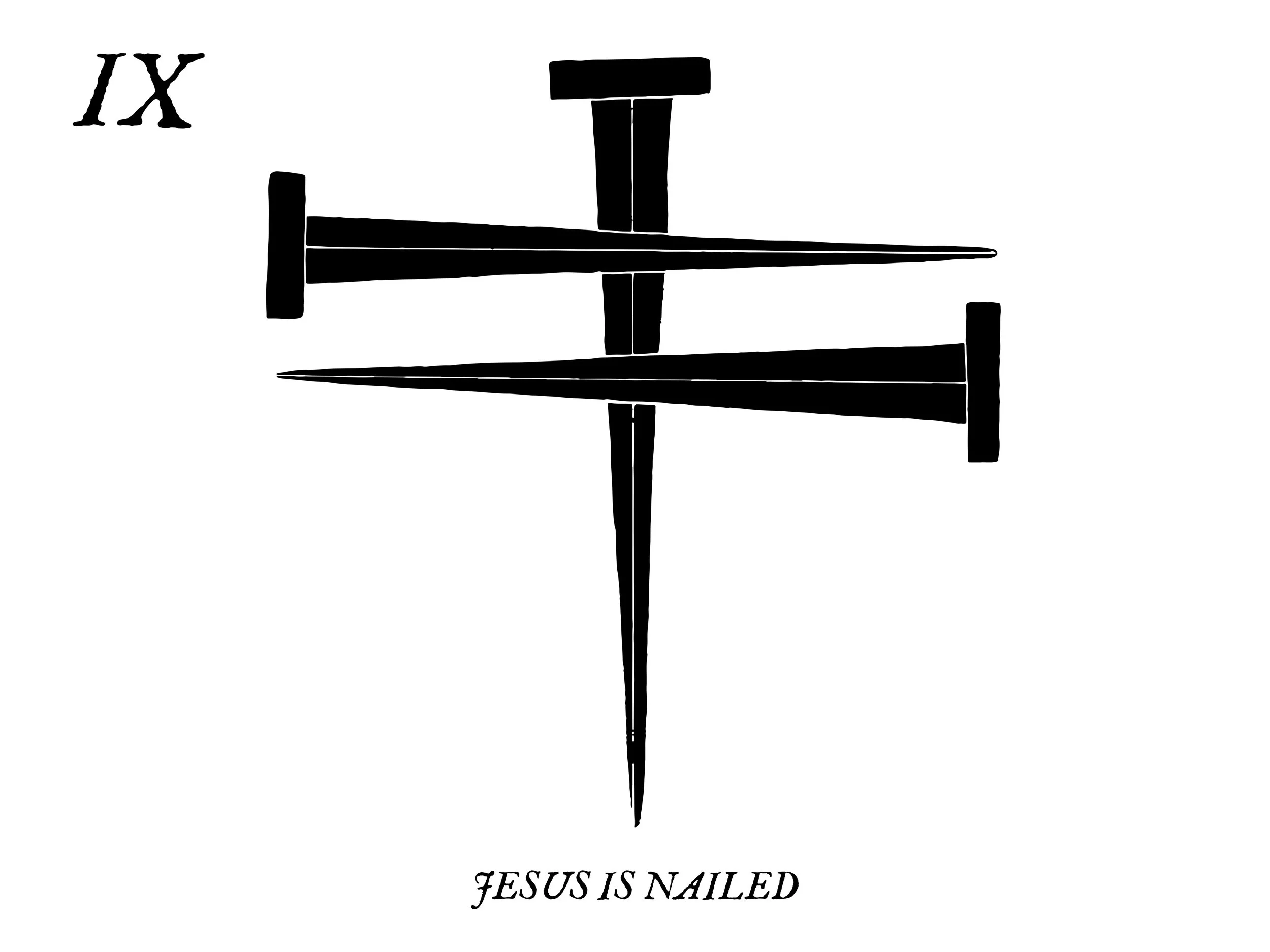 Jesus Is Nailed To The Cross