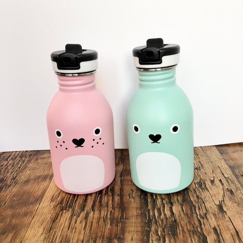 Kawaii Cute Green Water Bottle For Kids And Adults