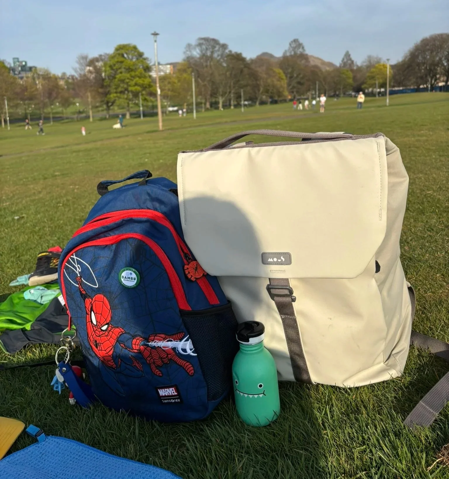 Park day water bottle with bags.JPEG