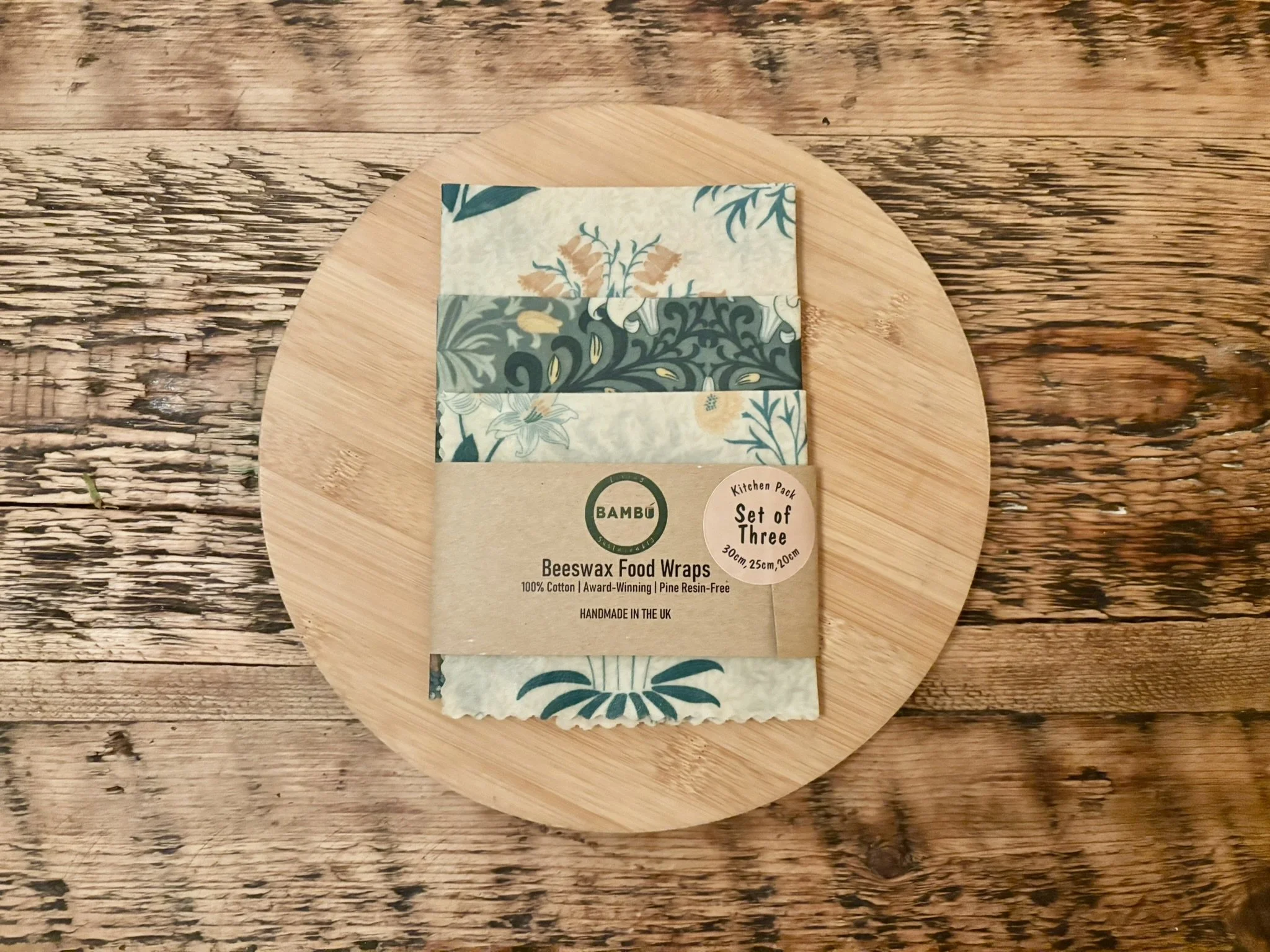 Honey Beeswax Food Wrap variety_William Morris.JPEG
