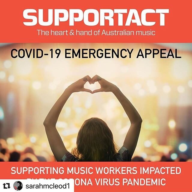 #Repost @sarahmcleod1 with @make_repost
・・・
In our biz there&rsquo;s no certainty of any future even when things r going well. All muso&rsquo;s and crew live from gig to gig. During this down time, us musos have the ability to get creative and think 