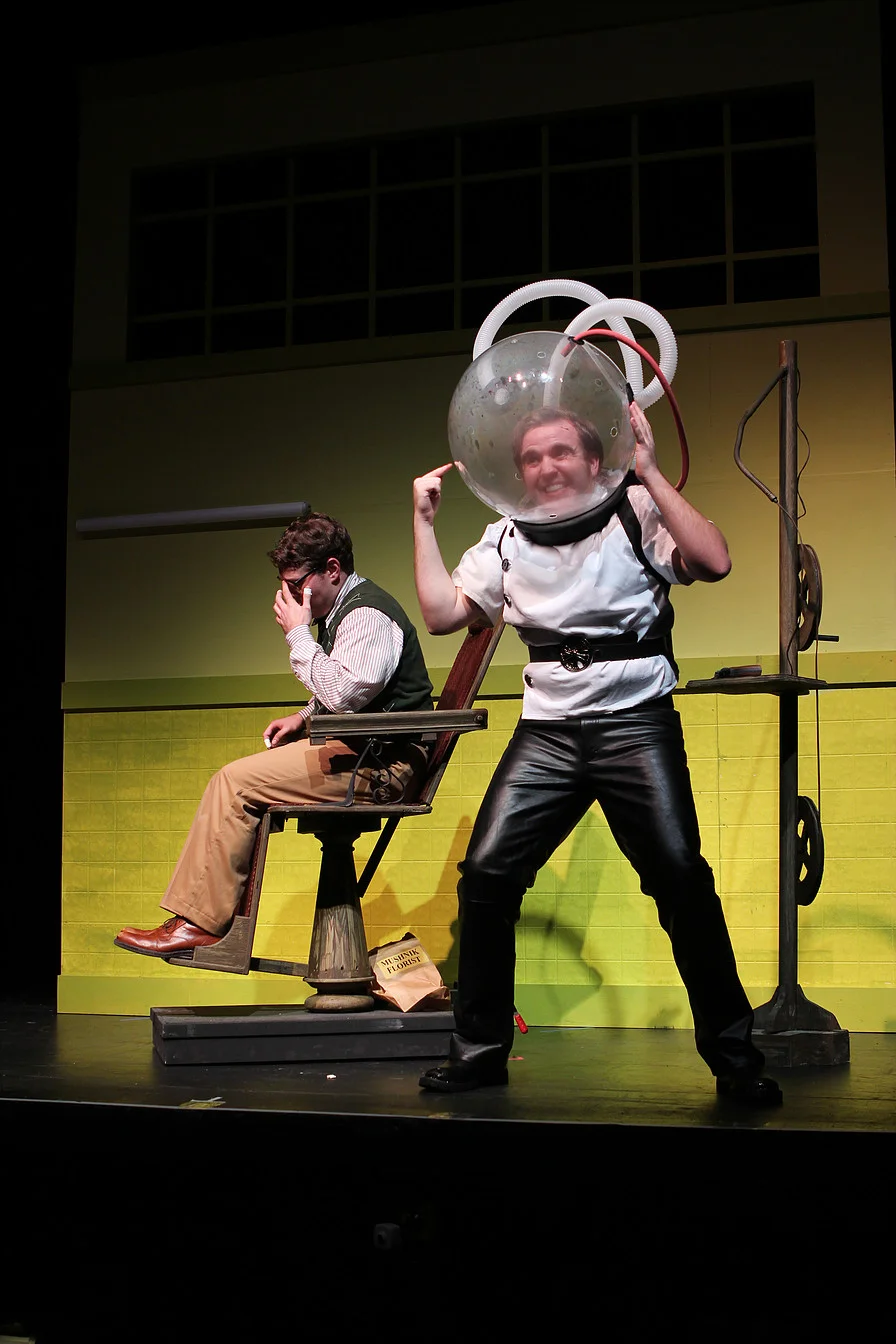 photo by Beth Curley/Julian Wiles Little Shop of Horrors , 2015 playing Orin, the dentist