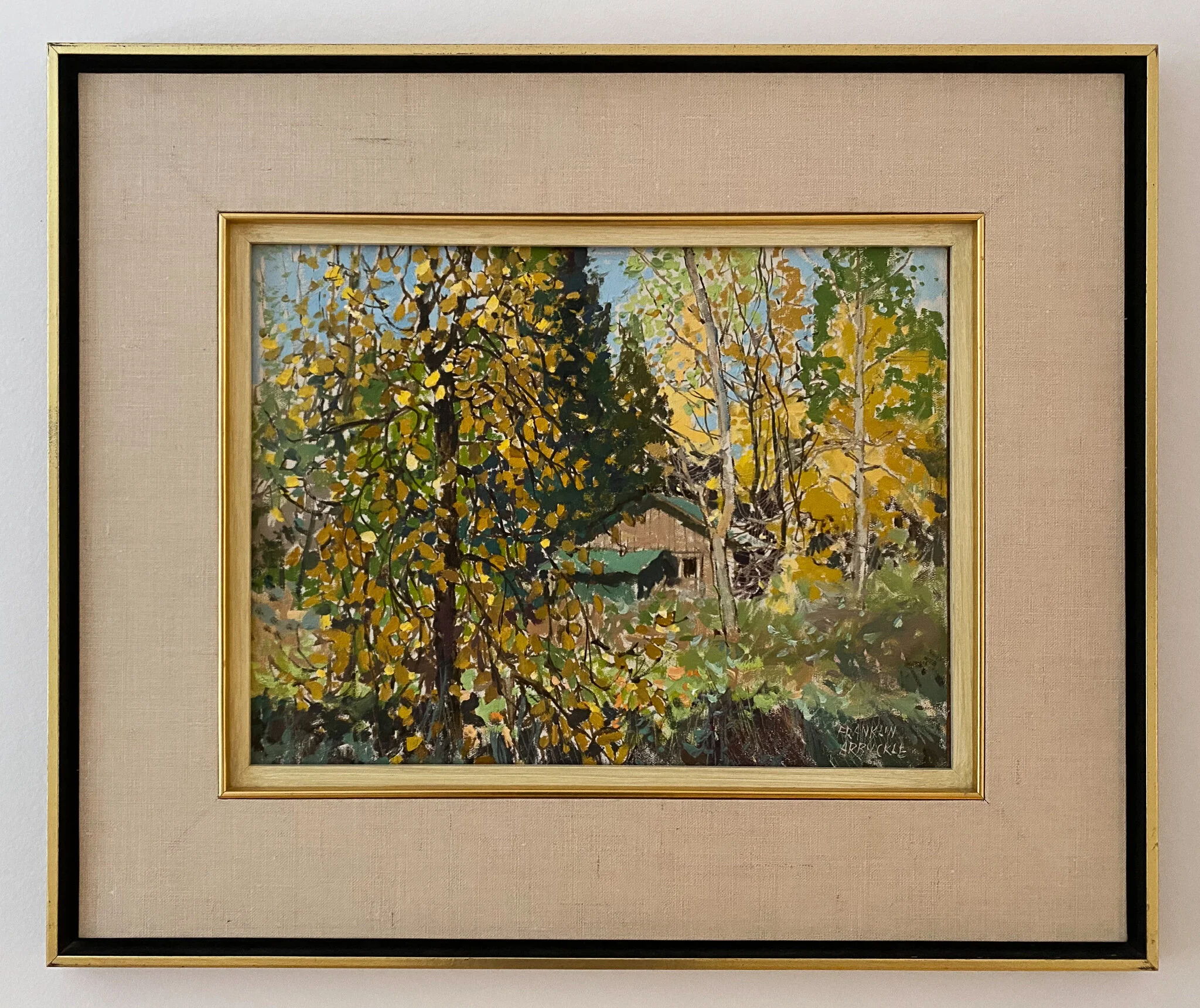 Hunter's Cabin by Franklin Arbuckle - Britton Gallery