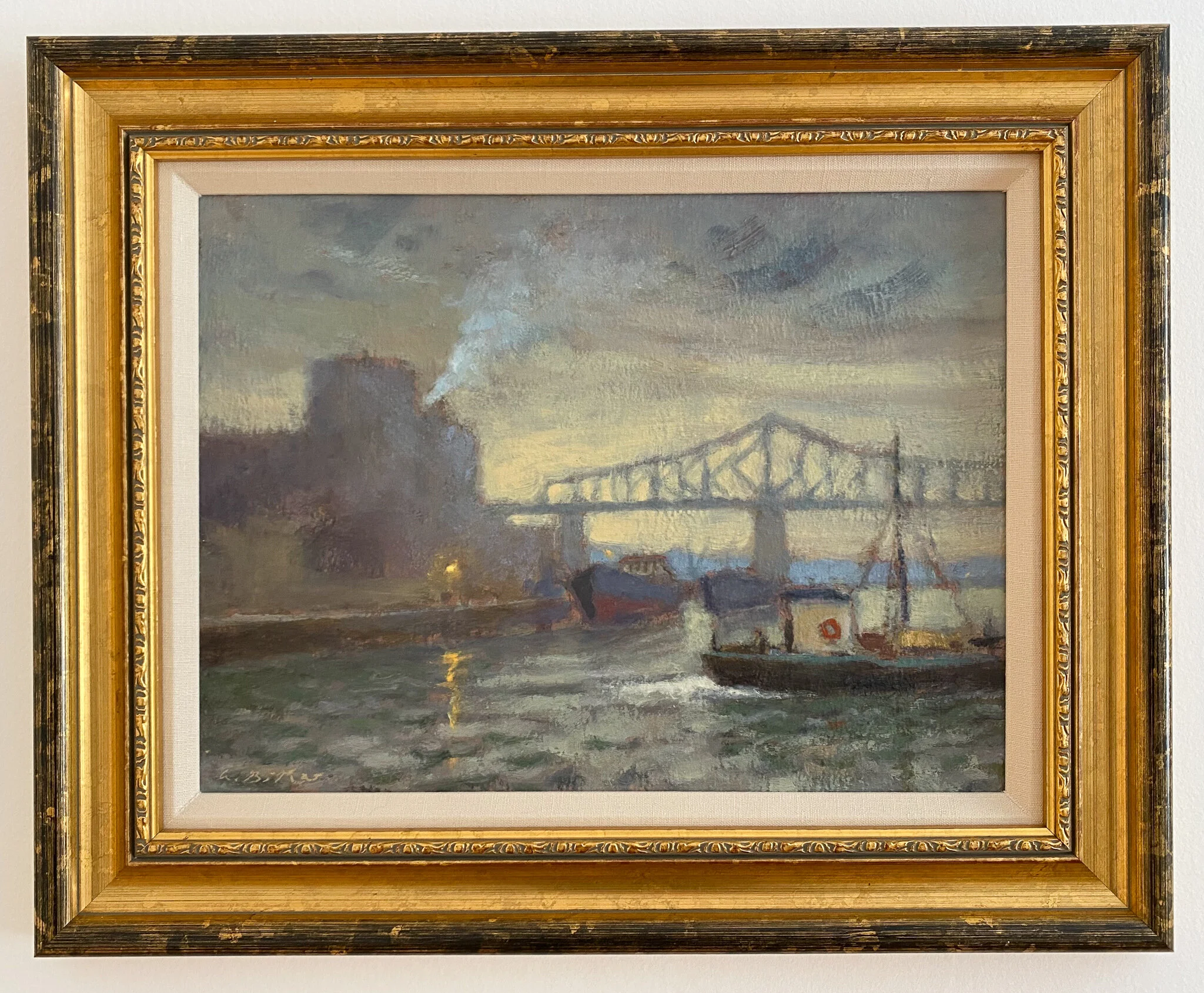 Port Scene by Antoine Bittar - Britton Gallery
